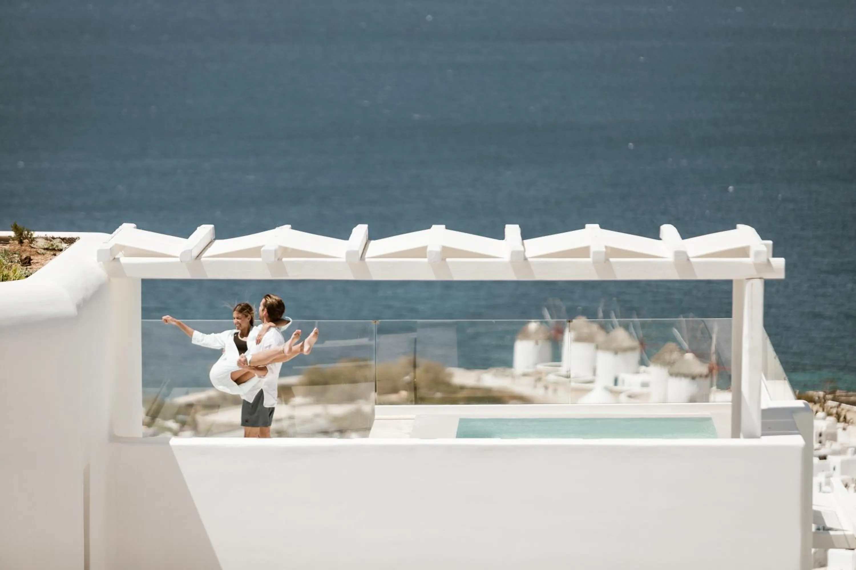 Honeymoon Suite Private Pool Sea View in Lovia Mykonos