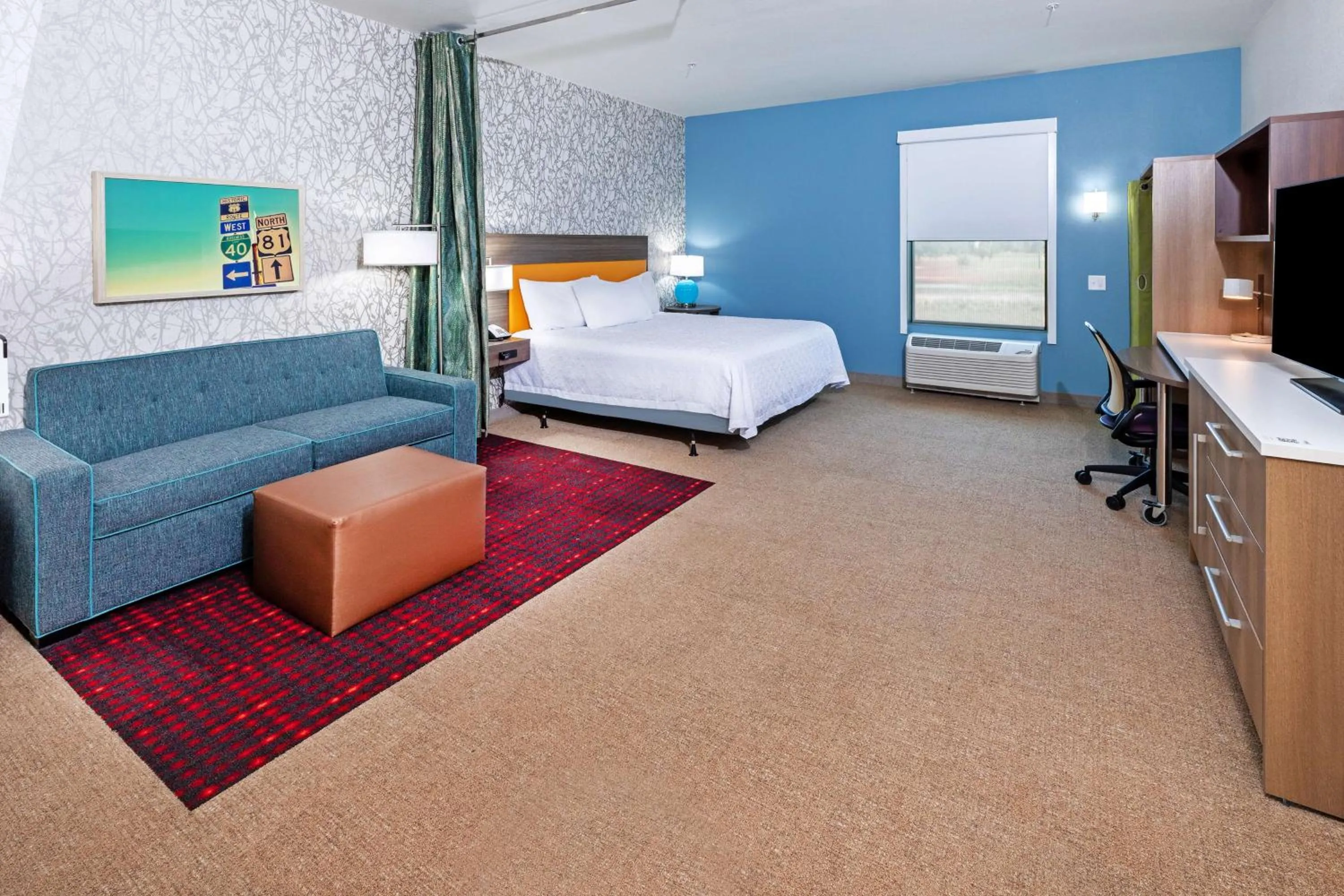 King Studio Suite with Accessible Tub - Mobility Access in Home2 Suites By Hilton Weatherford