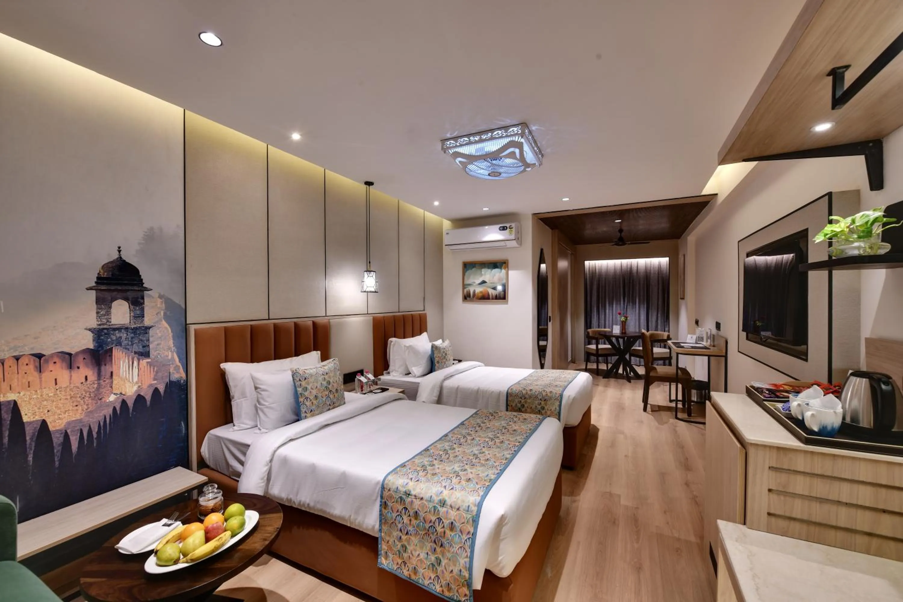 Winter Green Premium Room Twin Bed in The Fern Habitat, Jaipur