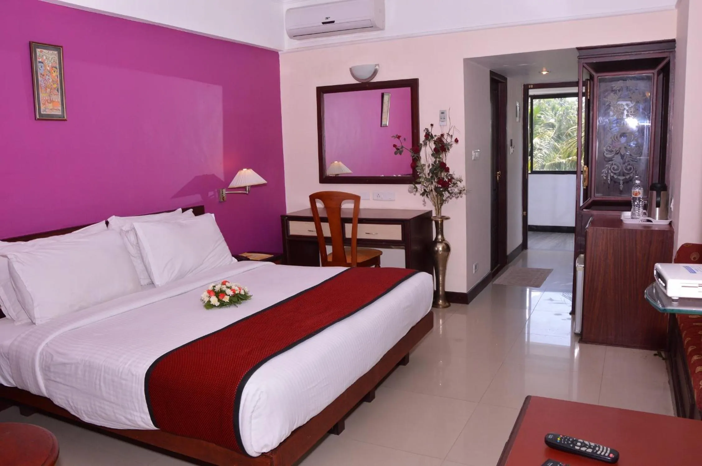 Deluxe Double Room with Balcony in Swagath Holiday Resort