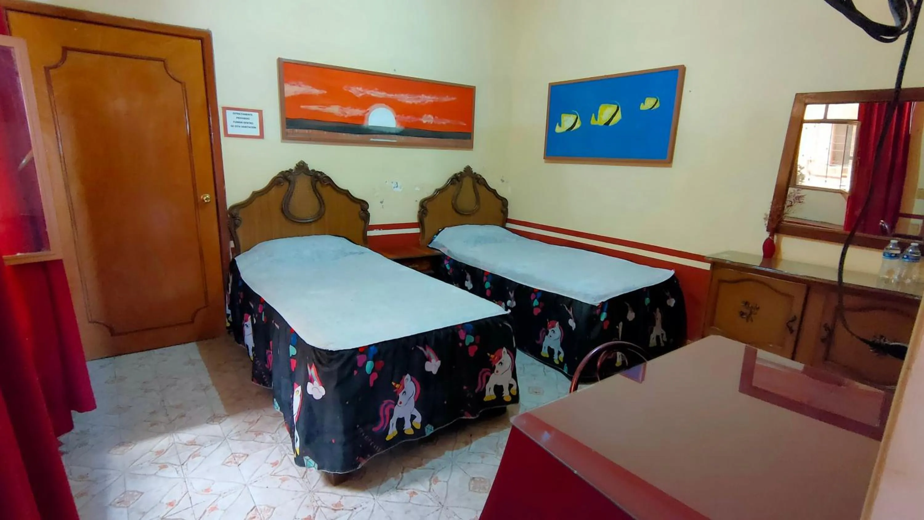 Standard two single beds - single occupancy in OYO Posada Santa Cecilia, Jerez Zacatecas