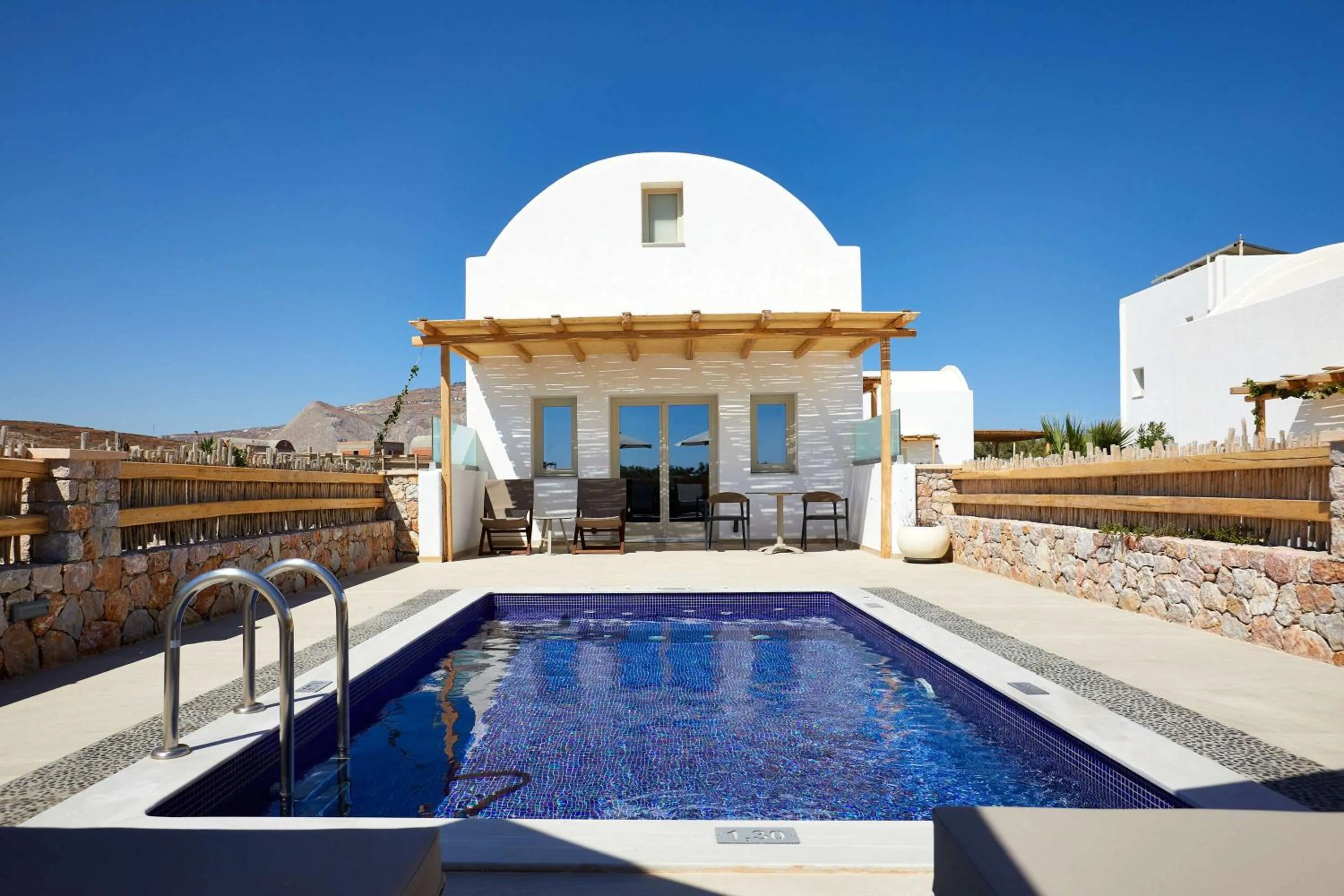 King Duplex Suite with Pool in Sea Breeze Santorini Beach Resort, Curio By Hilton