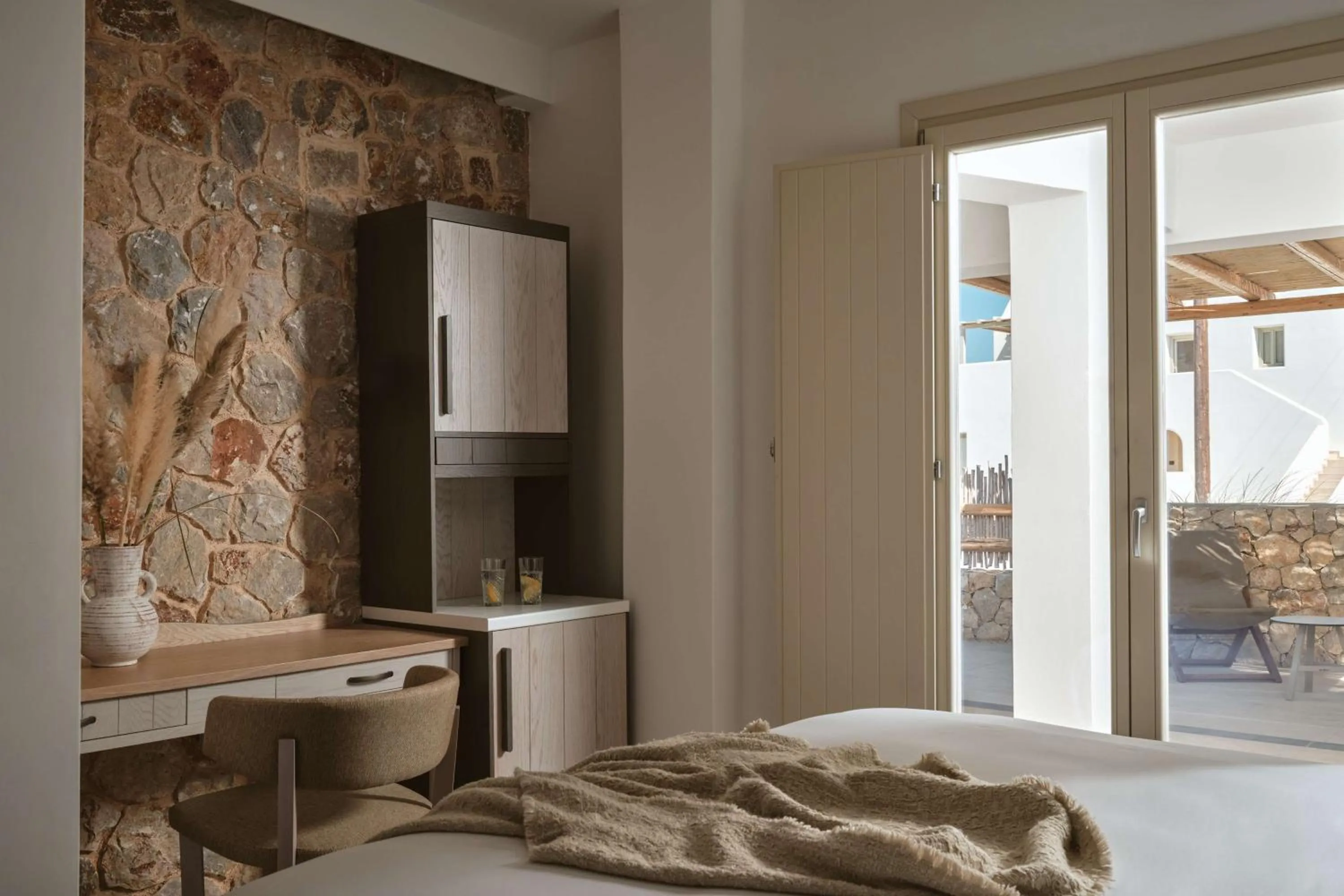 King Guest Room with Pool in Sea Breeze Santorini Beach Resort, Curio By Hilton