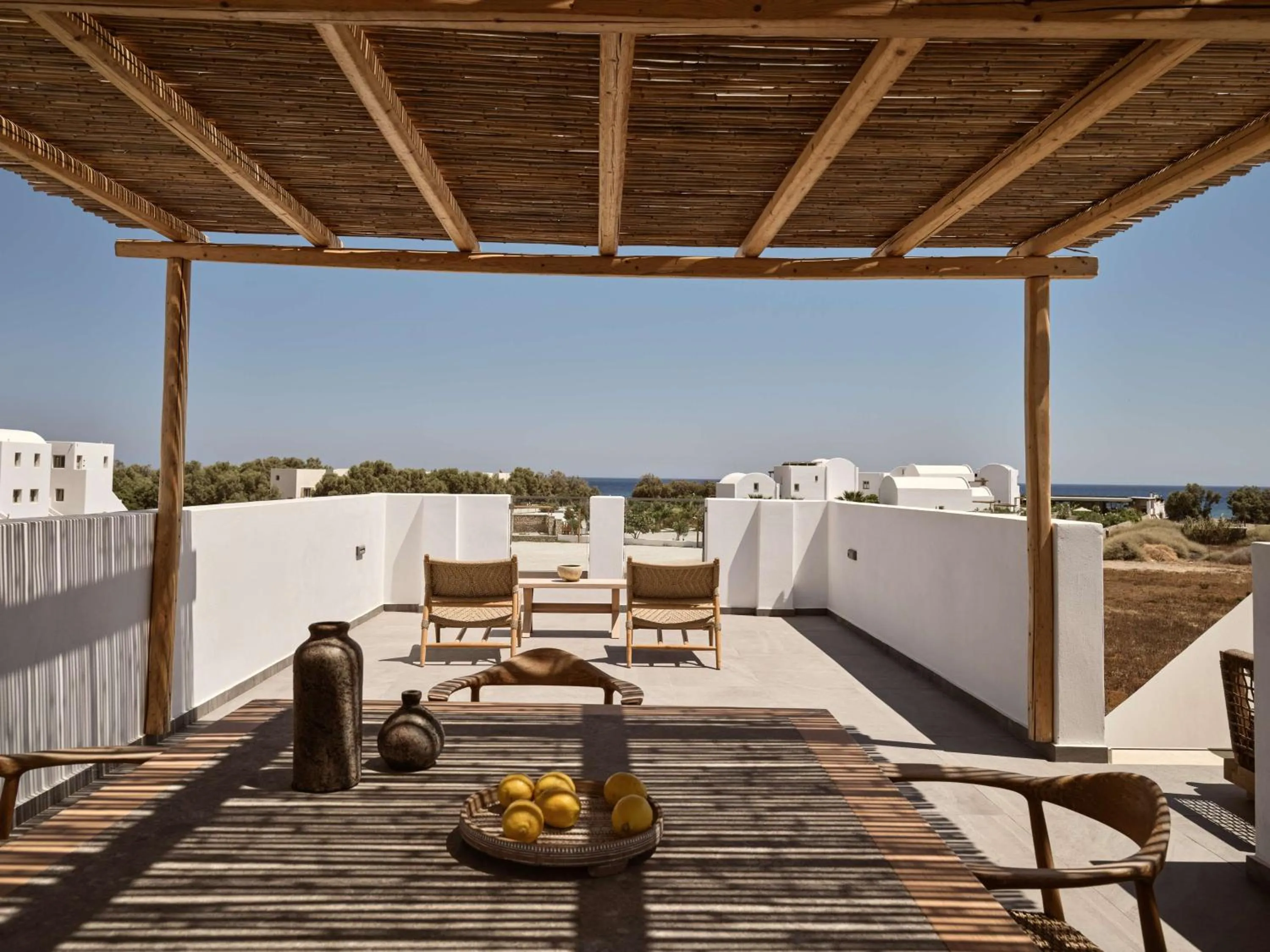 King Premium Duplex Suite with Pool in Sea Breeze Santorini Beach Resort, Curio By Hilton