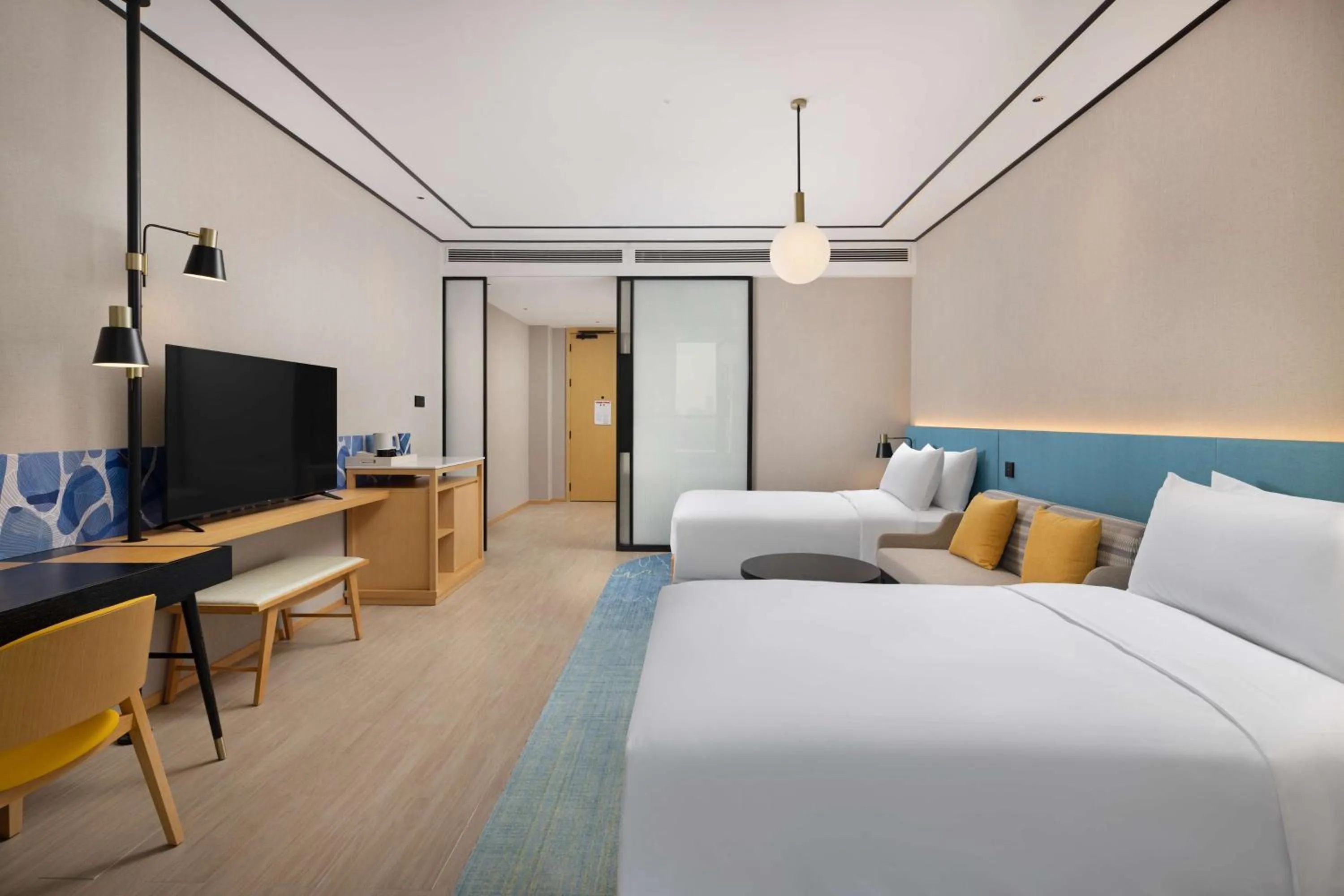 Superior Twin Room - High Floor in Hilton Garden Inn Rizhao High-Tech Zone