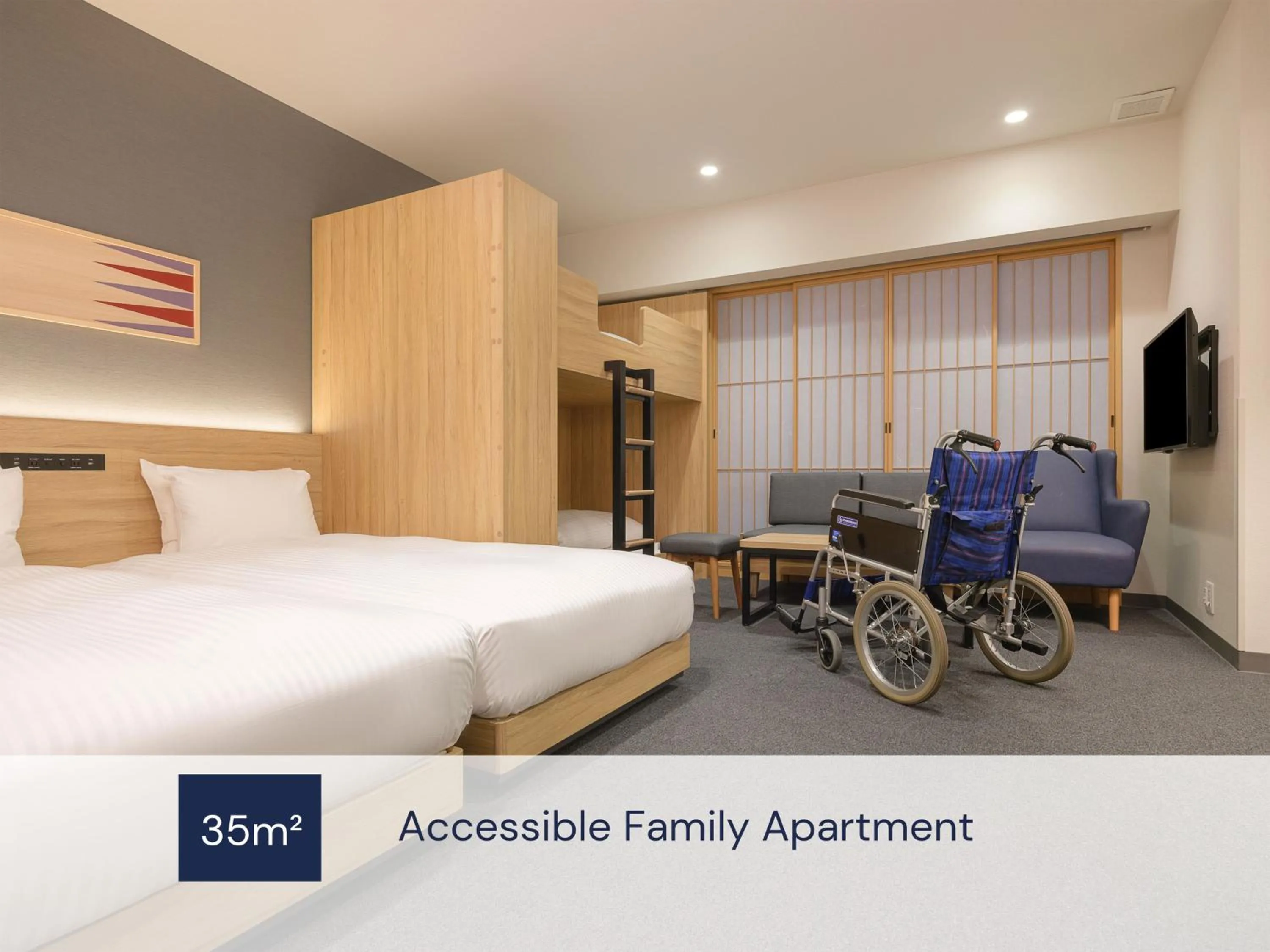 Accessible Family Apartment in MIMARU Osaka Namba Station