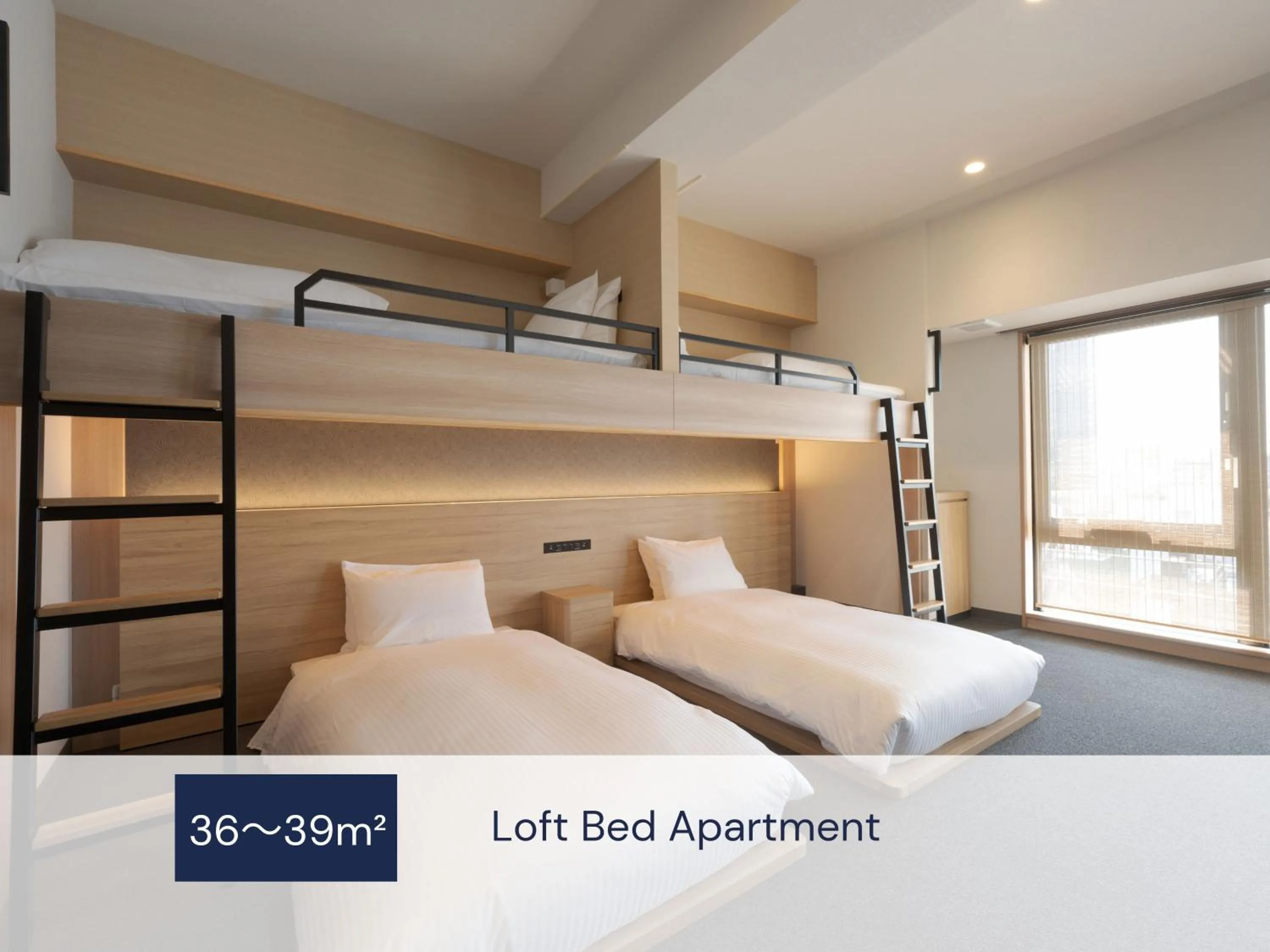 Loft Bed Apartment in MIMARU Osaka Namba Station