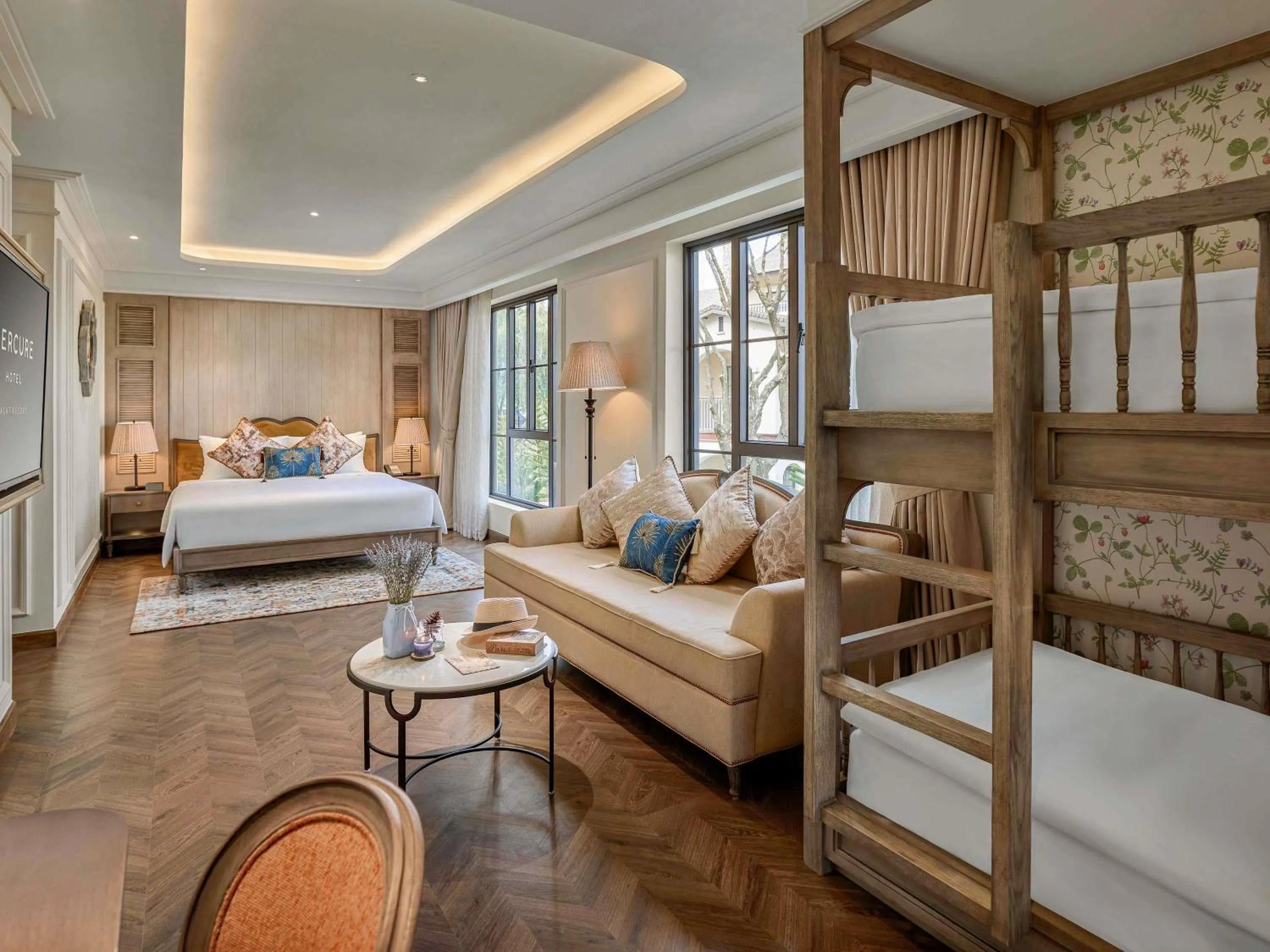 Family King Room with Bunk Beds in Mercure Dalat Resort