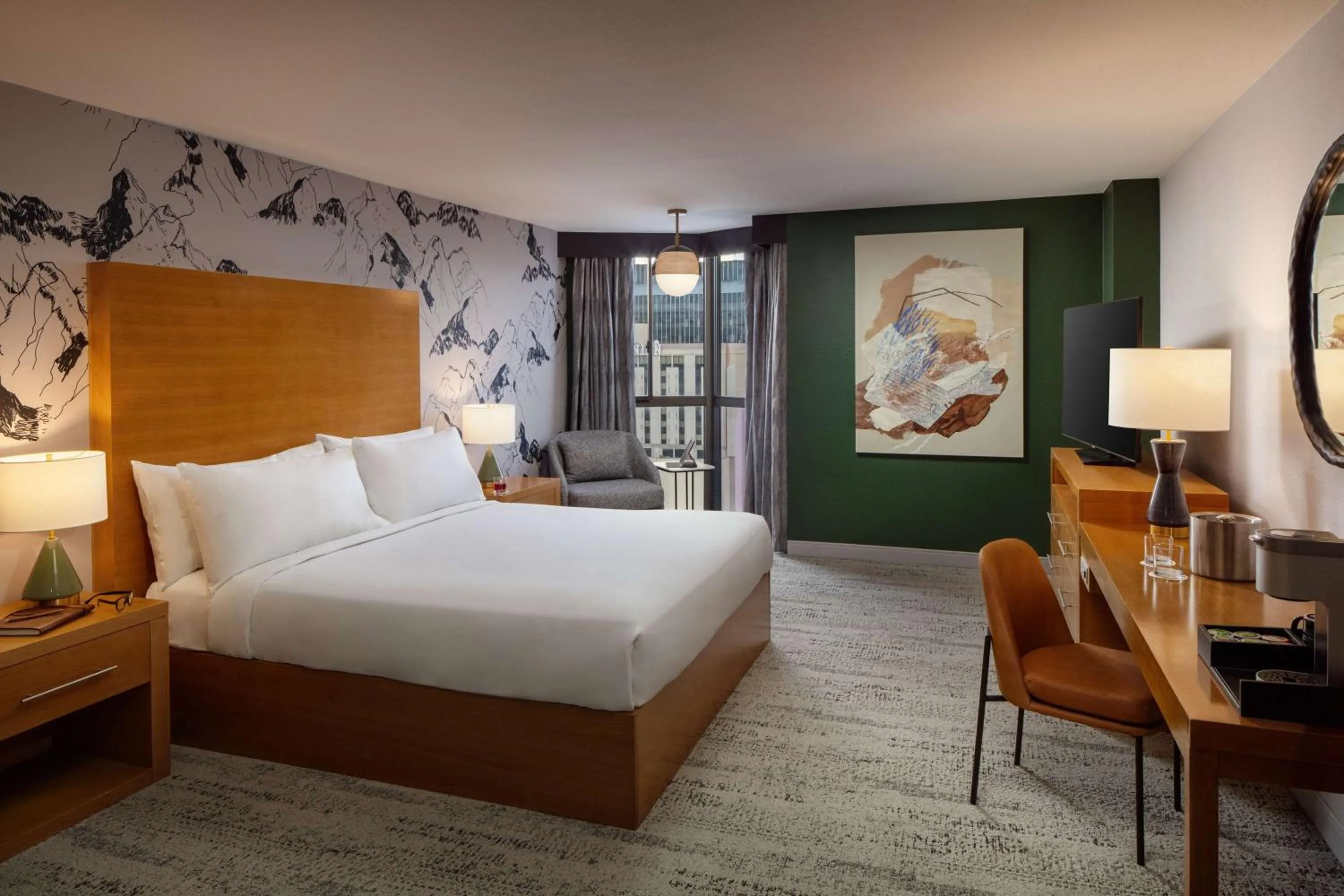 King Room - Executive Floor/Hearing Accessible in Whitney Peak Hotel Reno, Tapestry Collection by Hilton