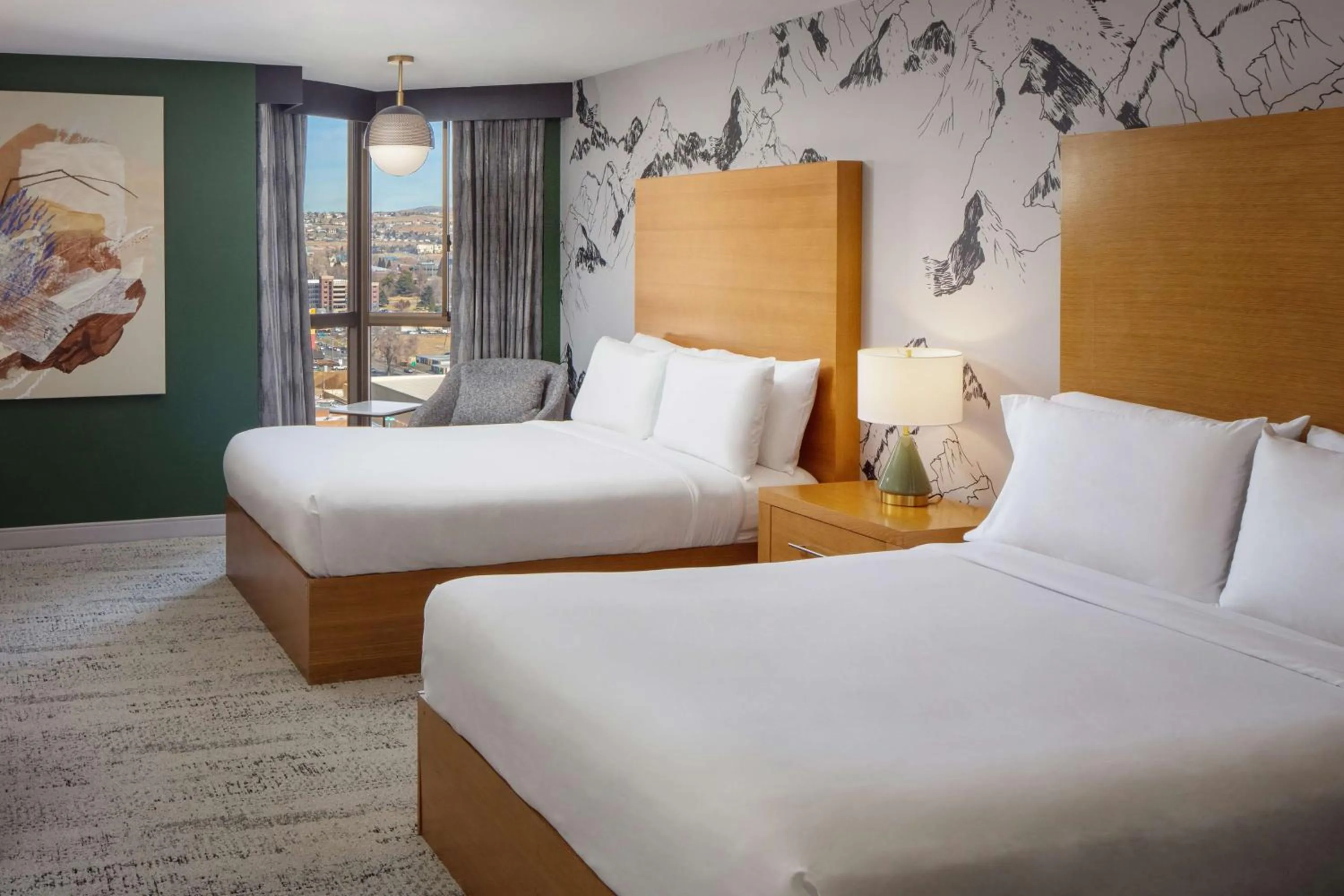 Queen Room with Two Queen Beds and Roll-In Shower - Mobility Accessible in Whitney Peak Hotel Reno, Tapestry Collection by Hilton
