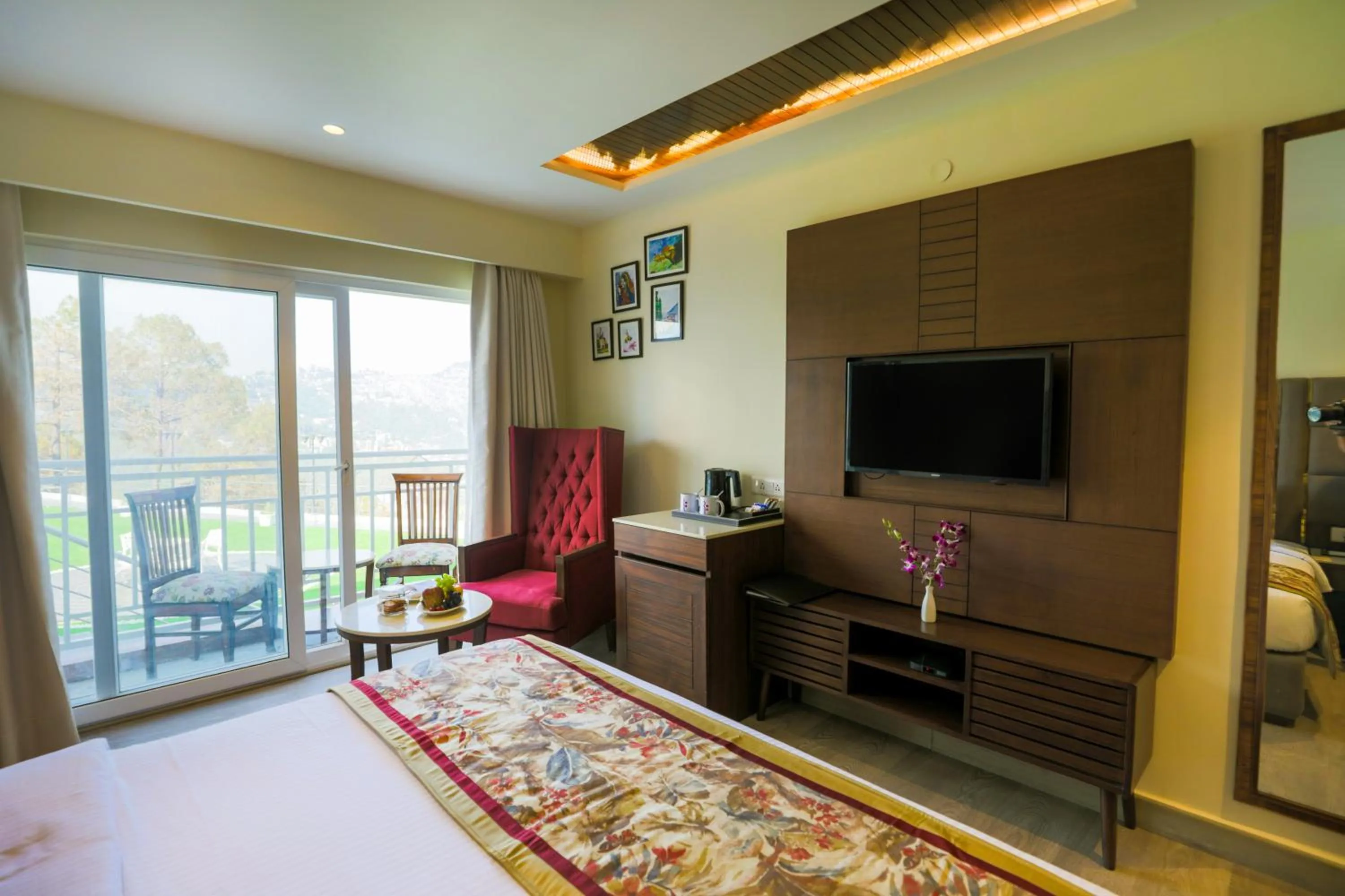 Premium Room With Private Balcony And Valley View - single occupancy - Enjoy 1+1 Happy Hours in Regenta Hilltop Shimla