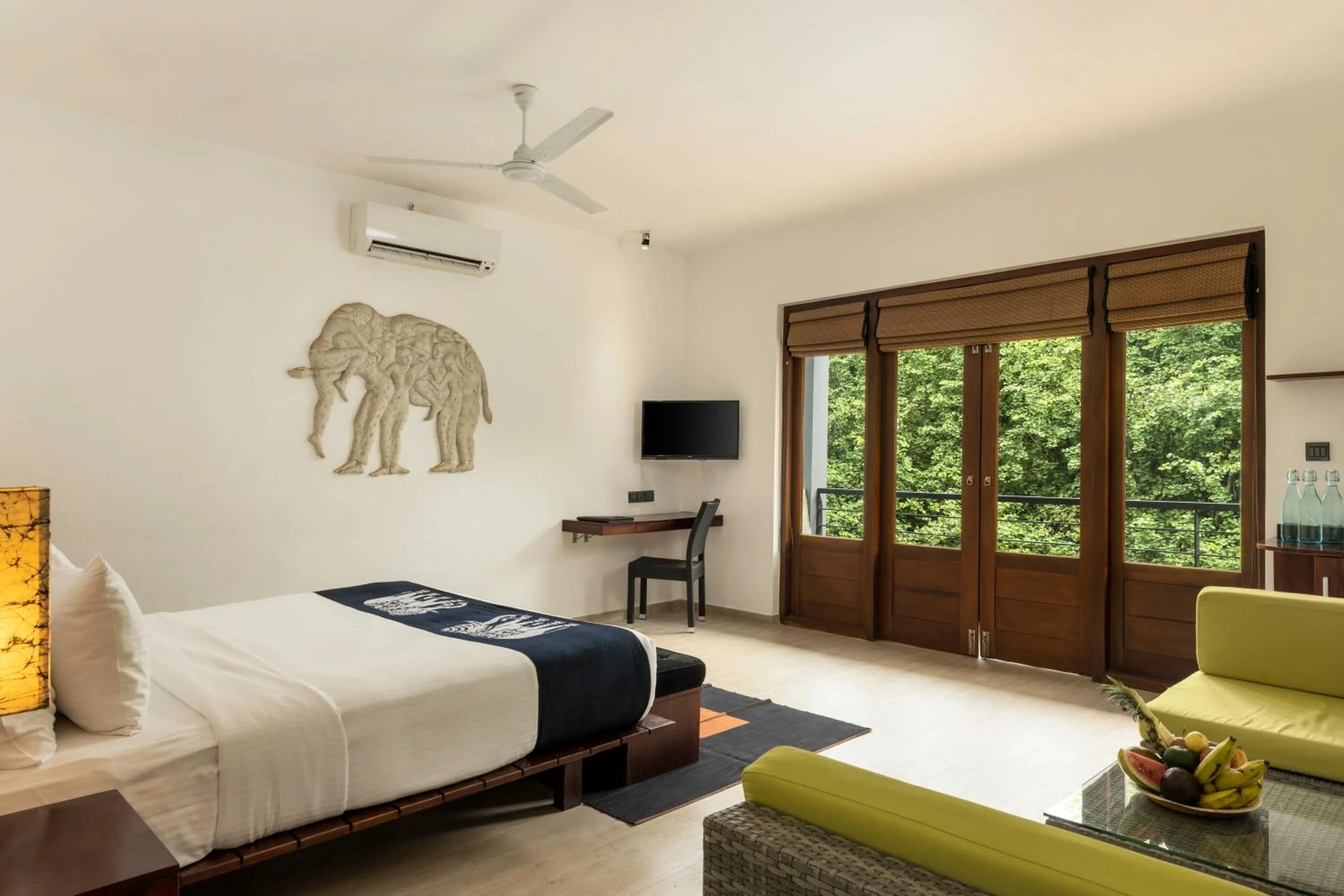 Deluxe Room Including cup of tea/coffee overlooking Sigiriya and Pidurangala Rock, a hands-on pottery making experience. with paper recycling factory tour - single occupancy in Aliya Resort and Spa - Thema Collection