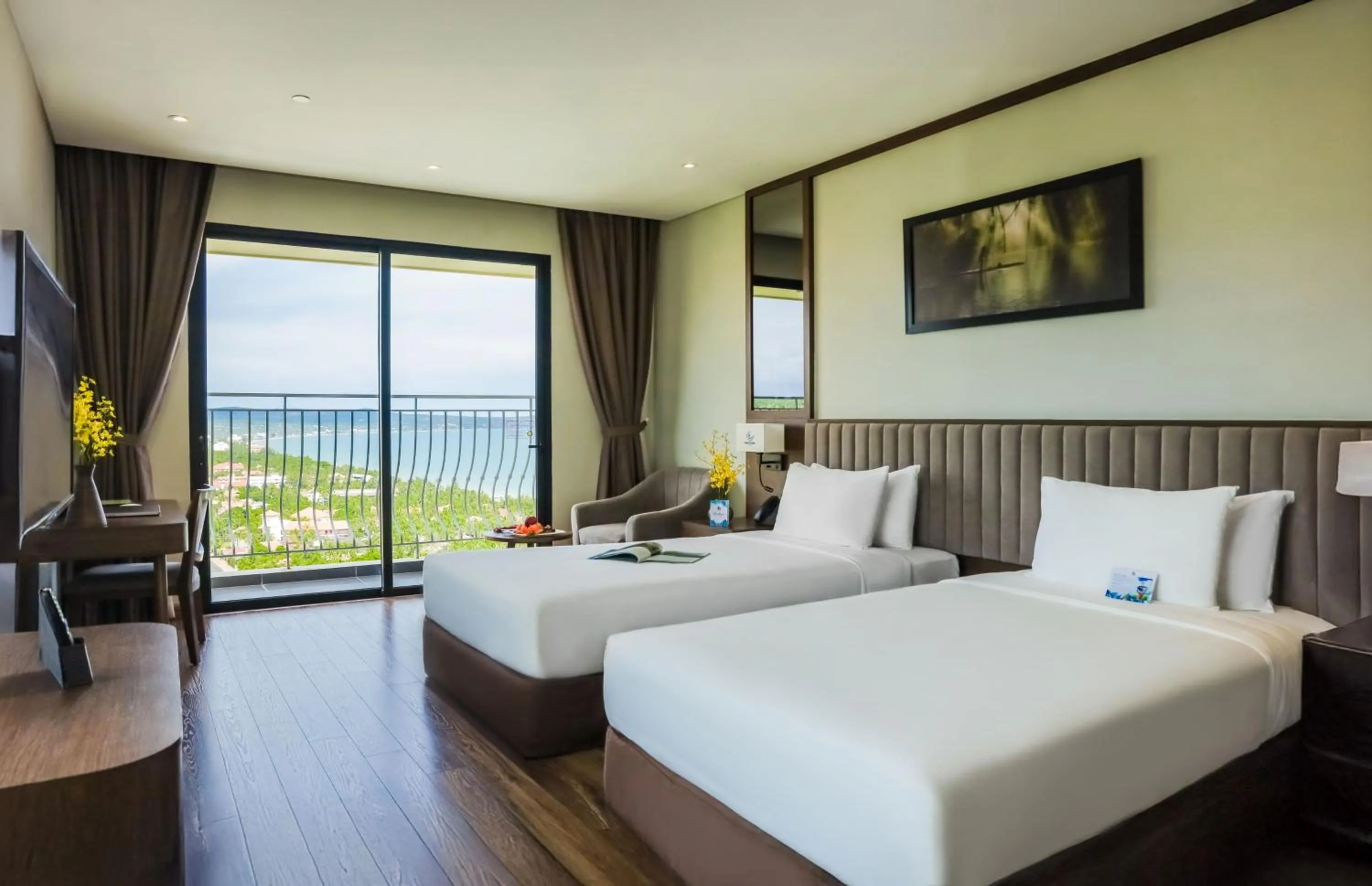 Premier Twin Seaview with Balcony in Vipol Mui Ne Hotel & Spa