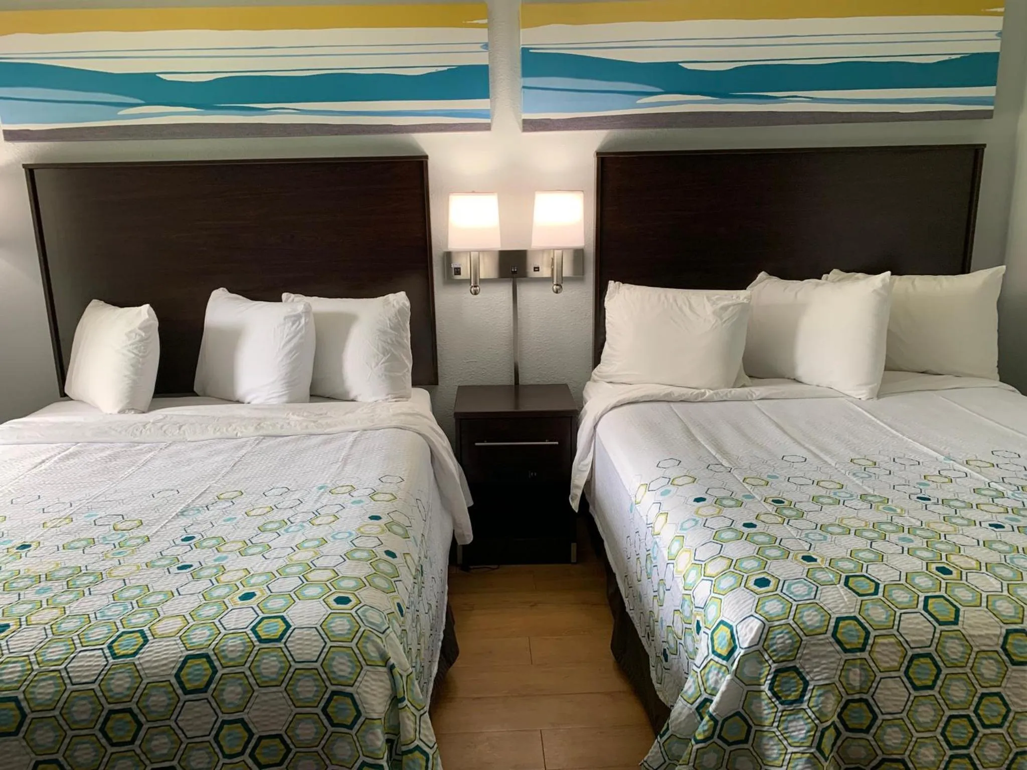 Studio Room with Two Queen Beds Non-Smoking in HomeTowne Studios by Red Roof Battle Creek