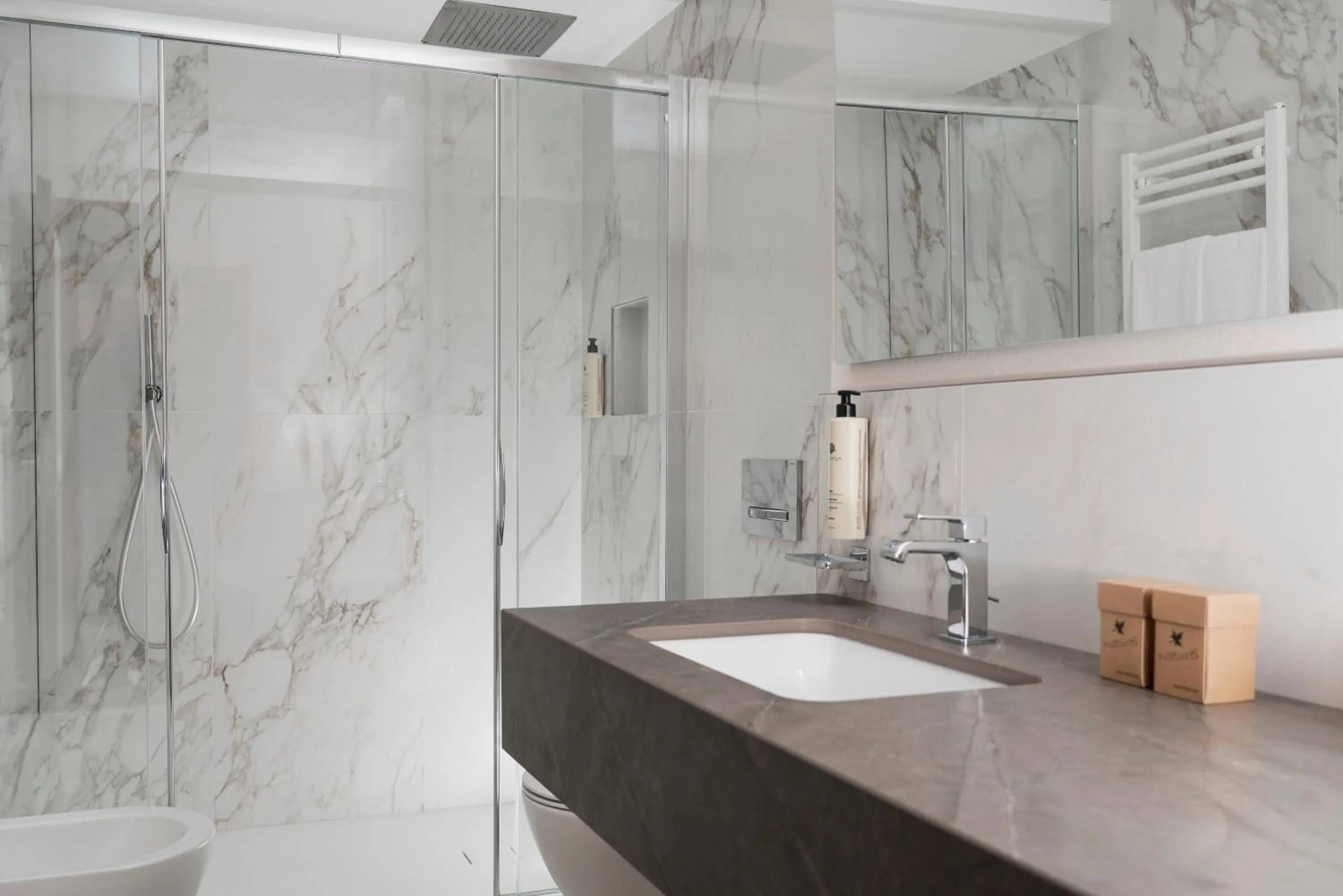 Shower in Hotel Cristallo