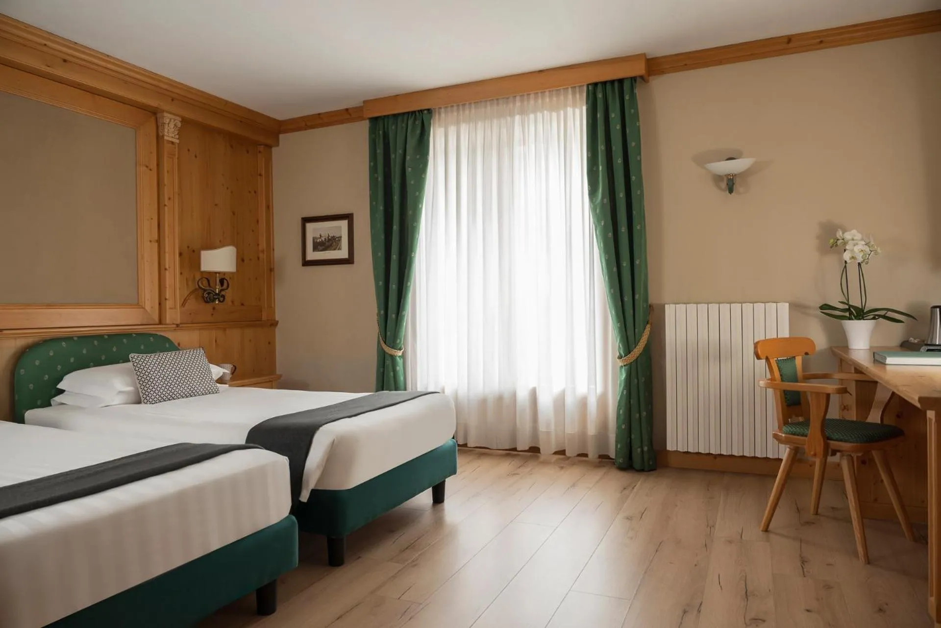 Bed in Hotel Cristallo