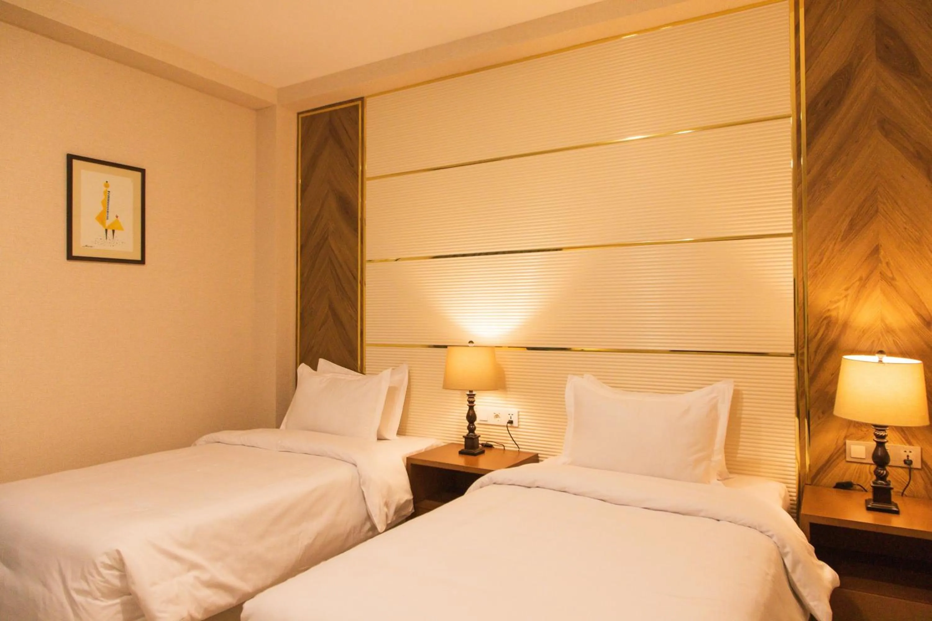 Twin Room with Garden View in ARCHAZOR Mountain Resort