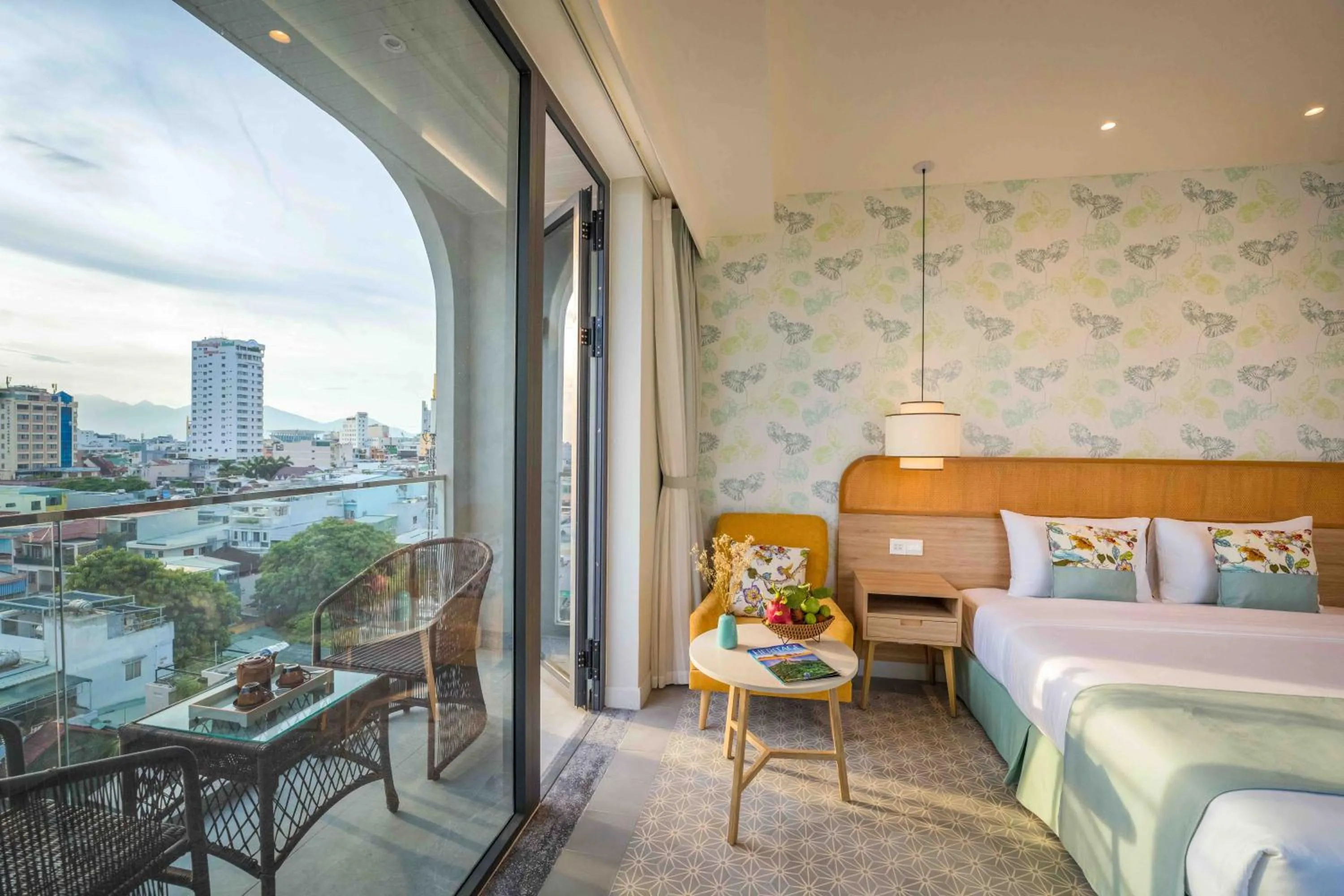 Deluxe Double Room with Balcony in Cozy Danang Boutique Hotel