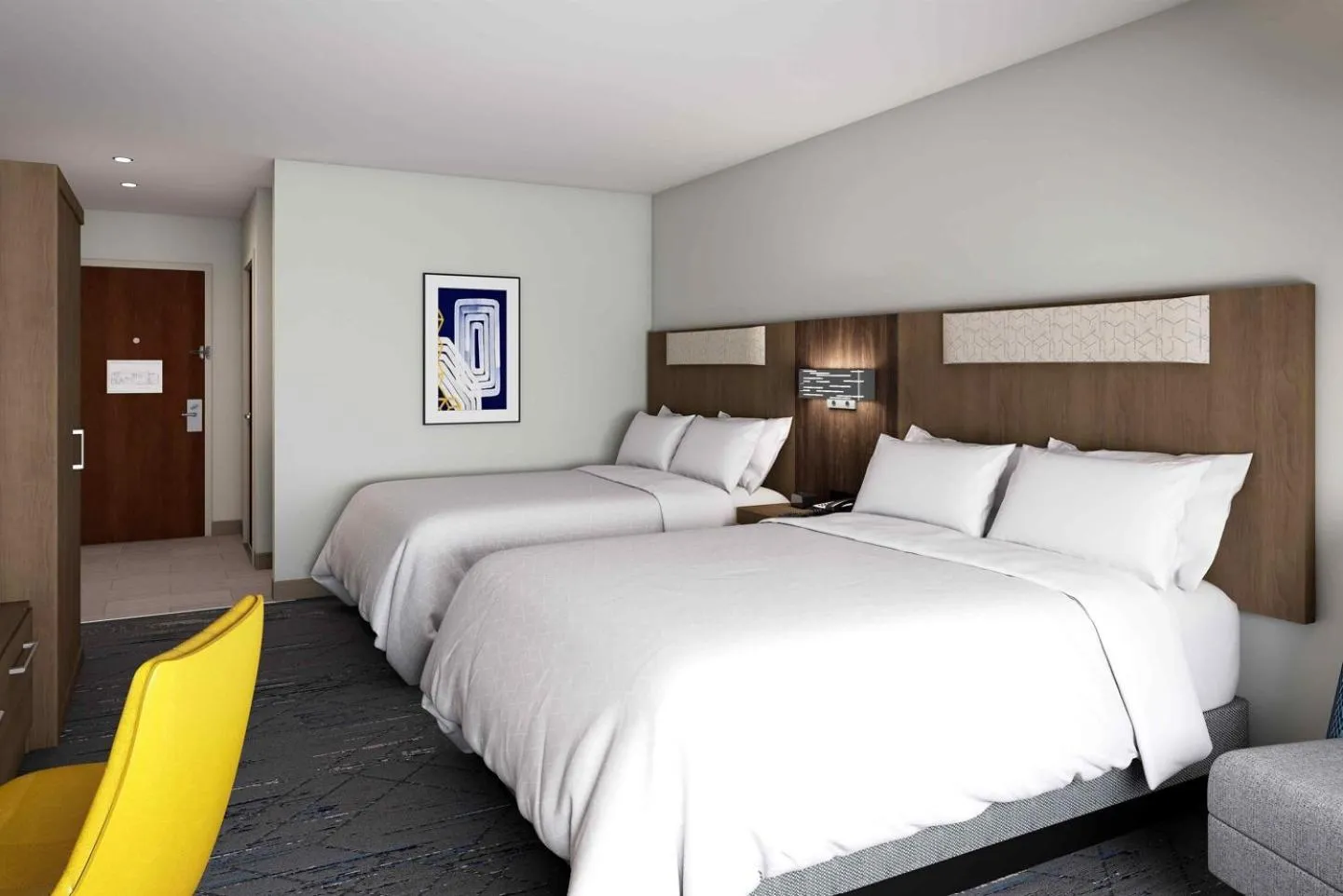 Standard Queen Room with Two Queen Beds and Communication Mobility Accessible Tub in Holiday Inn Express & Suites - Hollister by IHG
