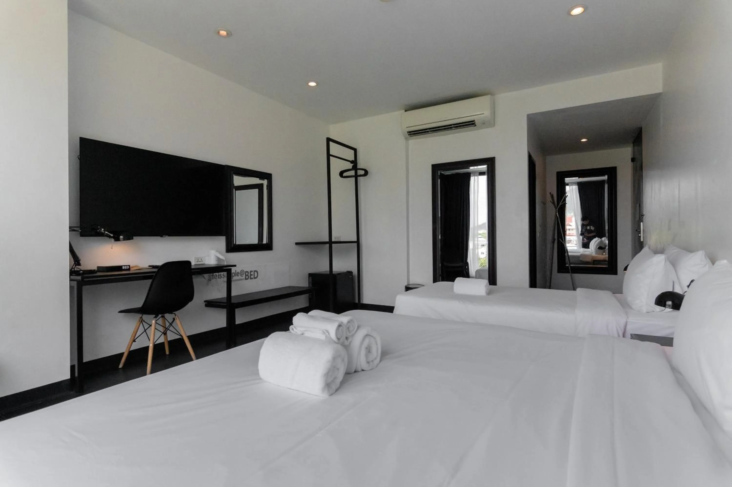 Triple Room with 1 Double Bed and 1 Single Bed in BED Changkian - Adults Only