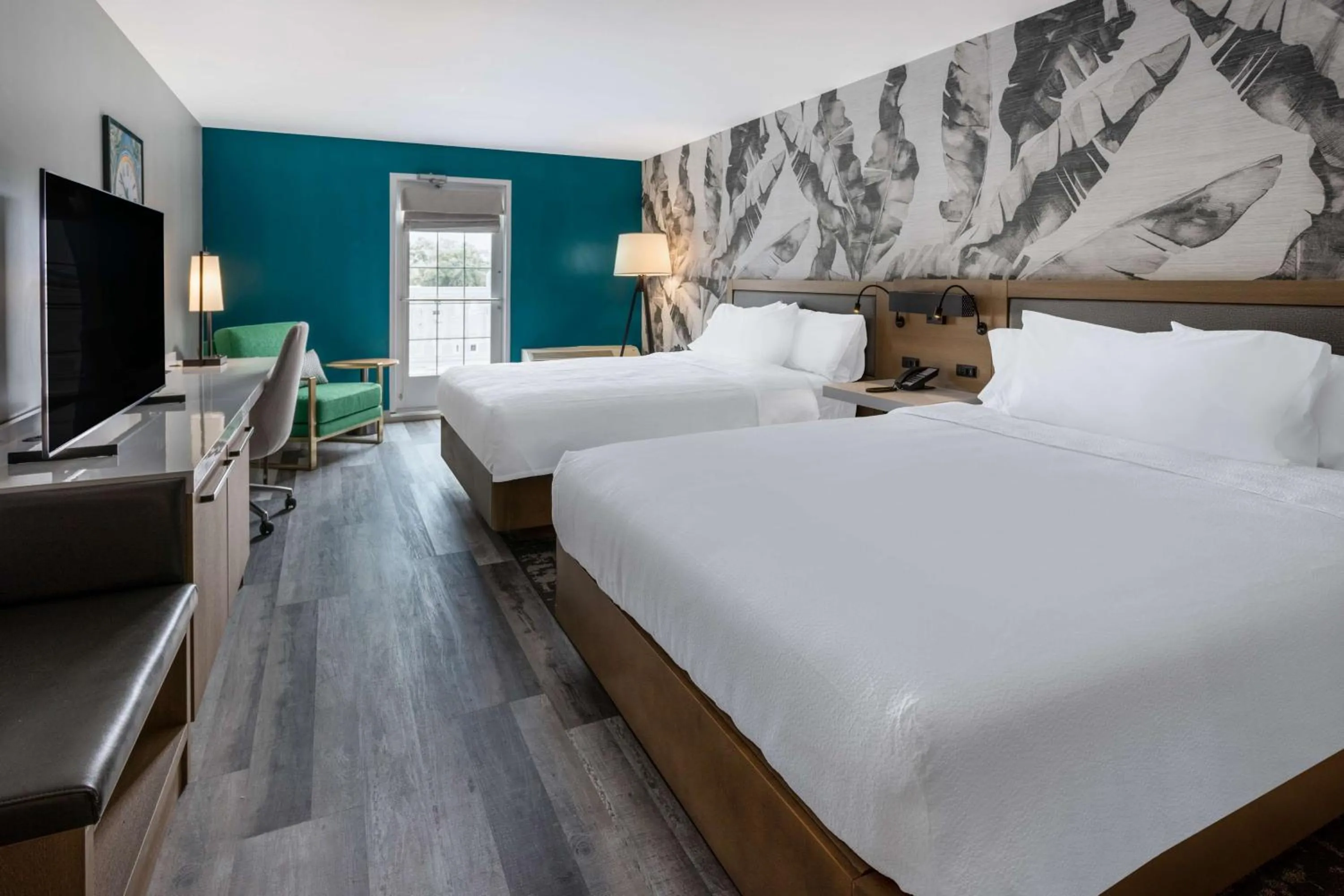 Queen Room with Two Queen Beds and Balcony in Hilton Garden Inn St Augustine-Historic District