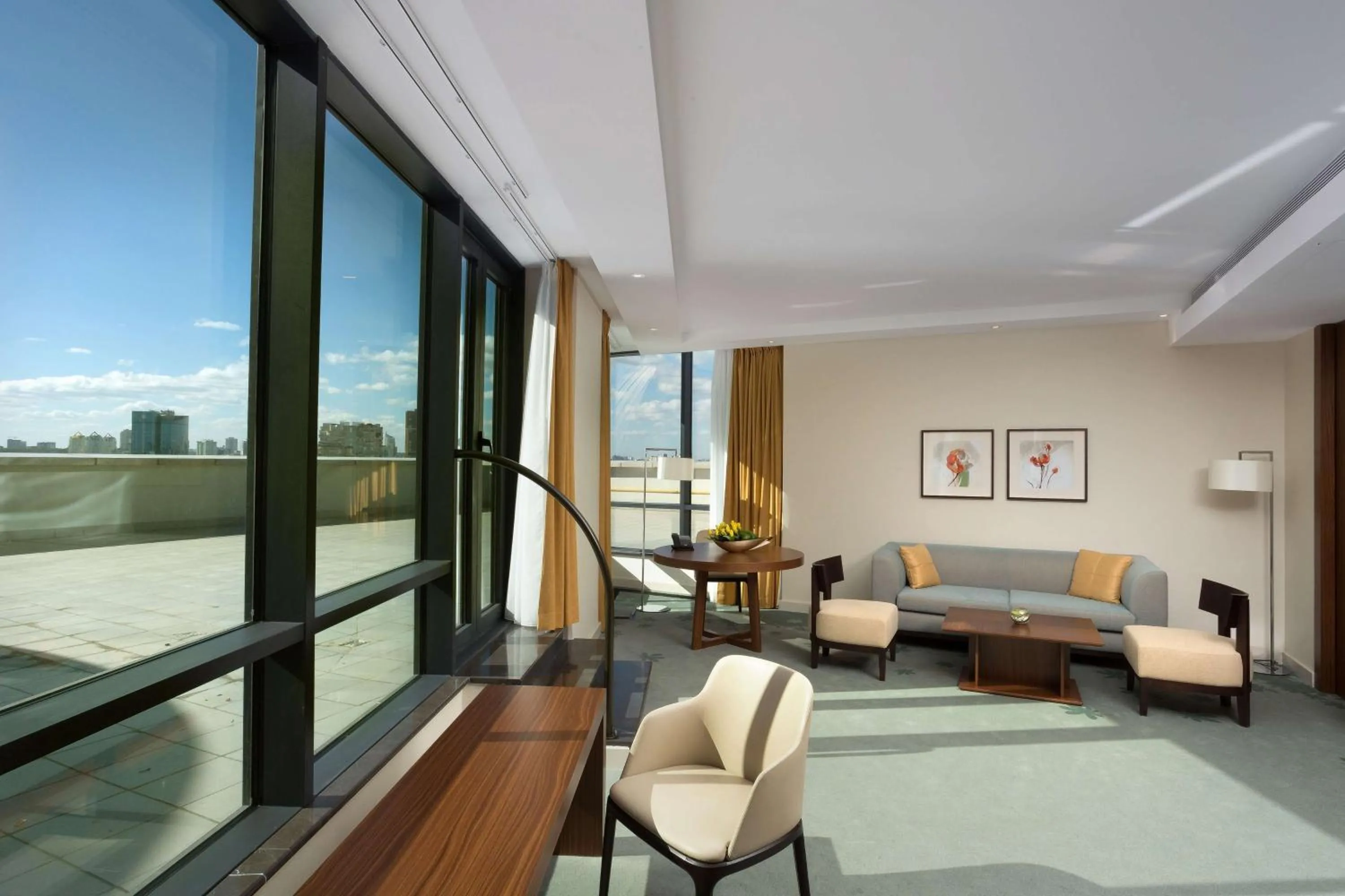 King Suite with Terrace and Garden in Hilton Kyiv