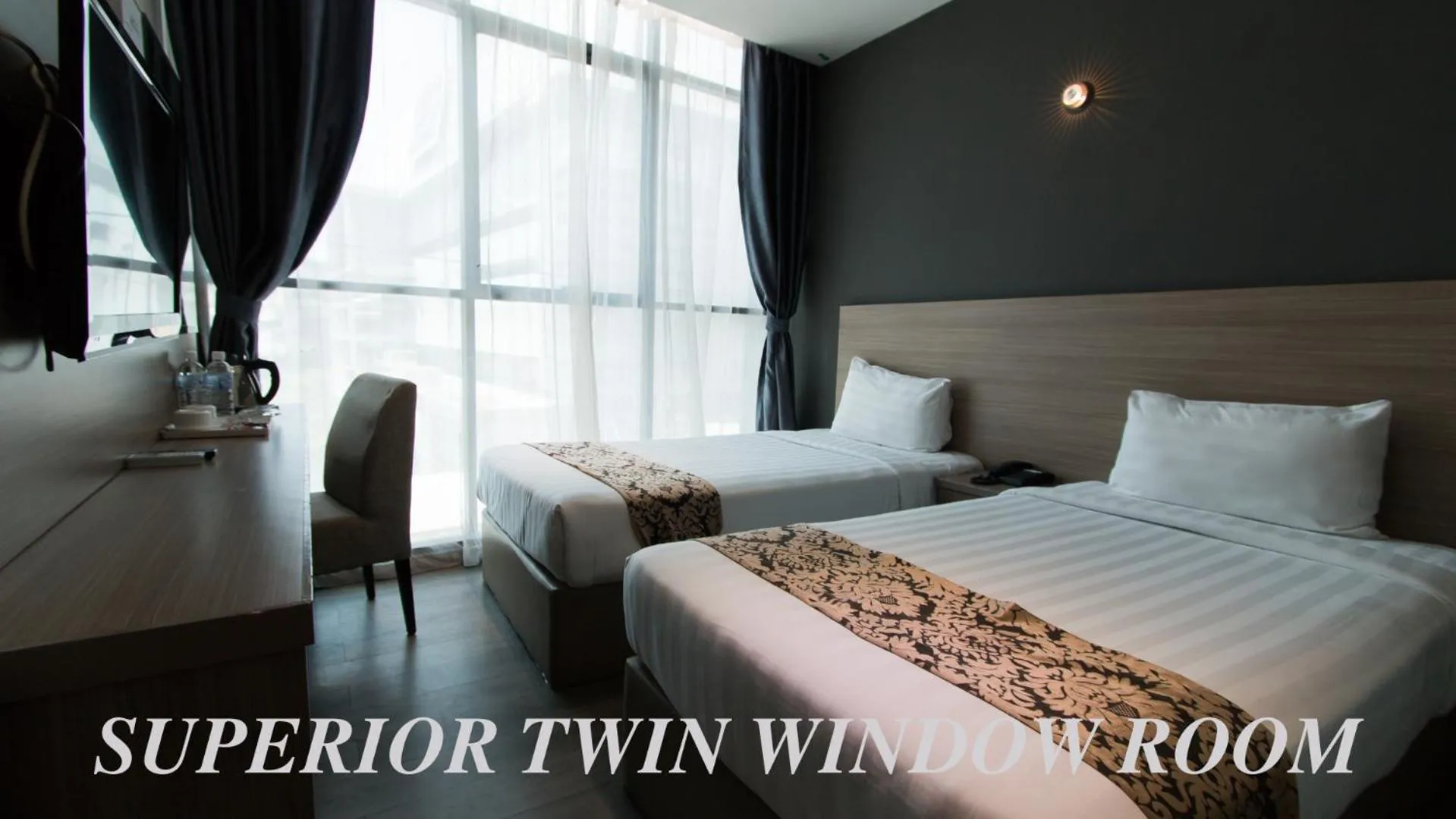 Twin Room with City View in Hotel 99 Kuala Lumpur City
