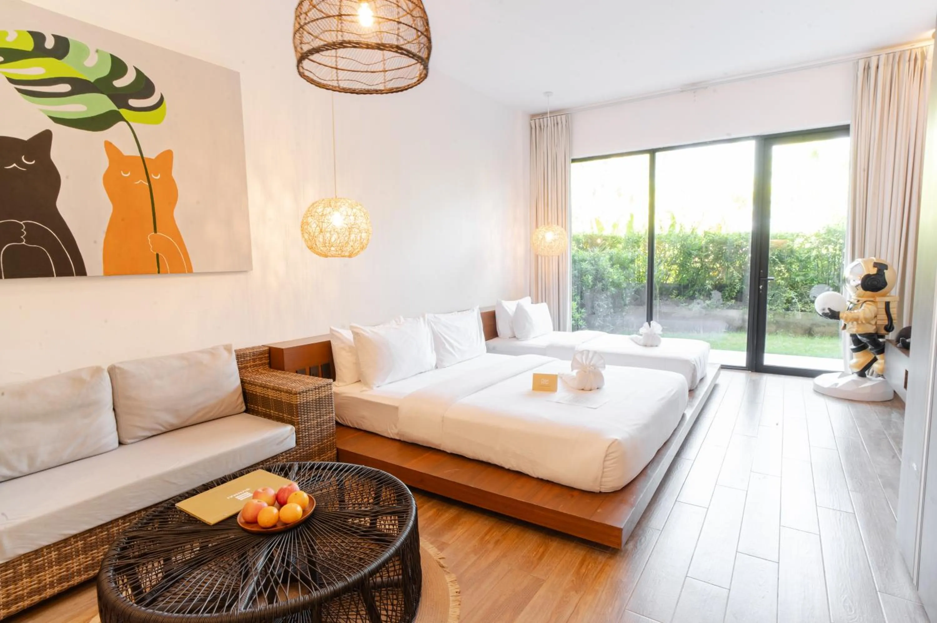 Deluxe Twin Room With Garden in Nacpan Beach Resort Managed by H Hospitality Group