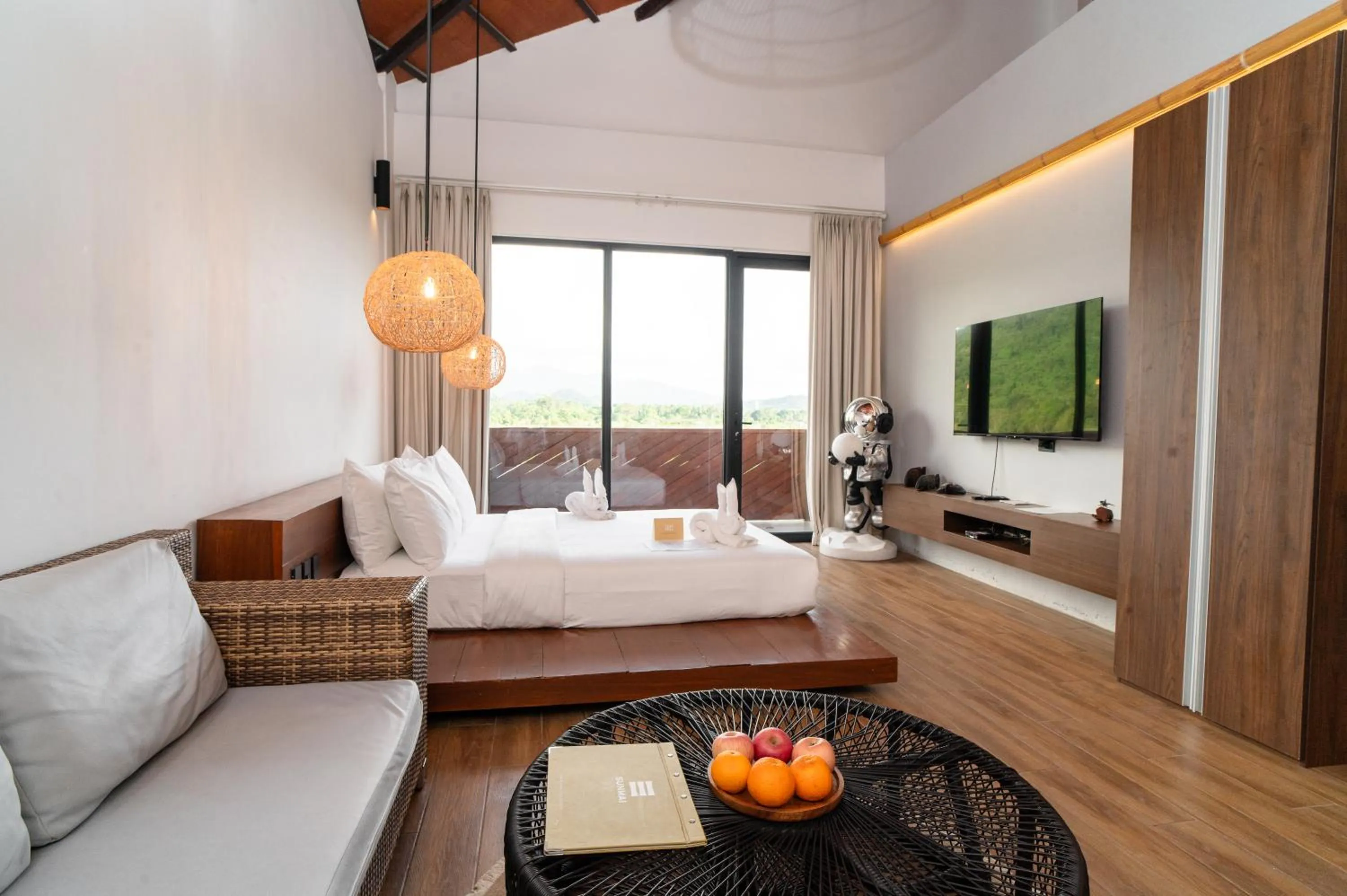 Deluxe Queen Room with Balcony & Mountain View in Nacpan Beach Resort Managed by H Hospitality Group