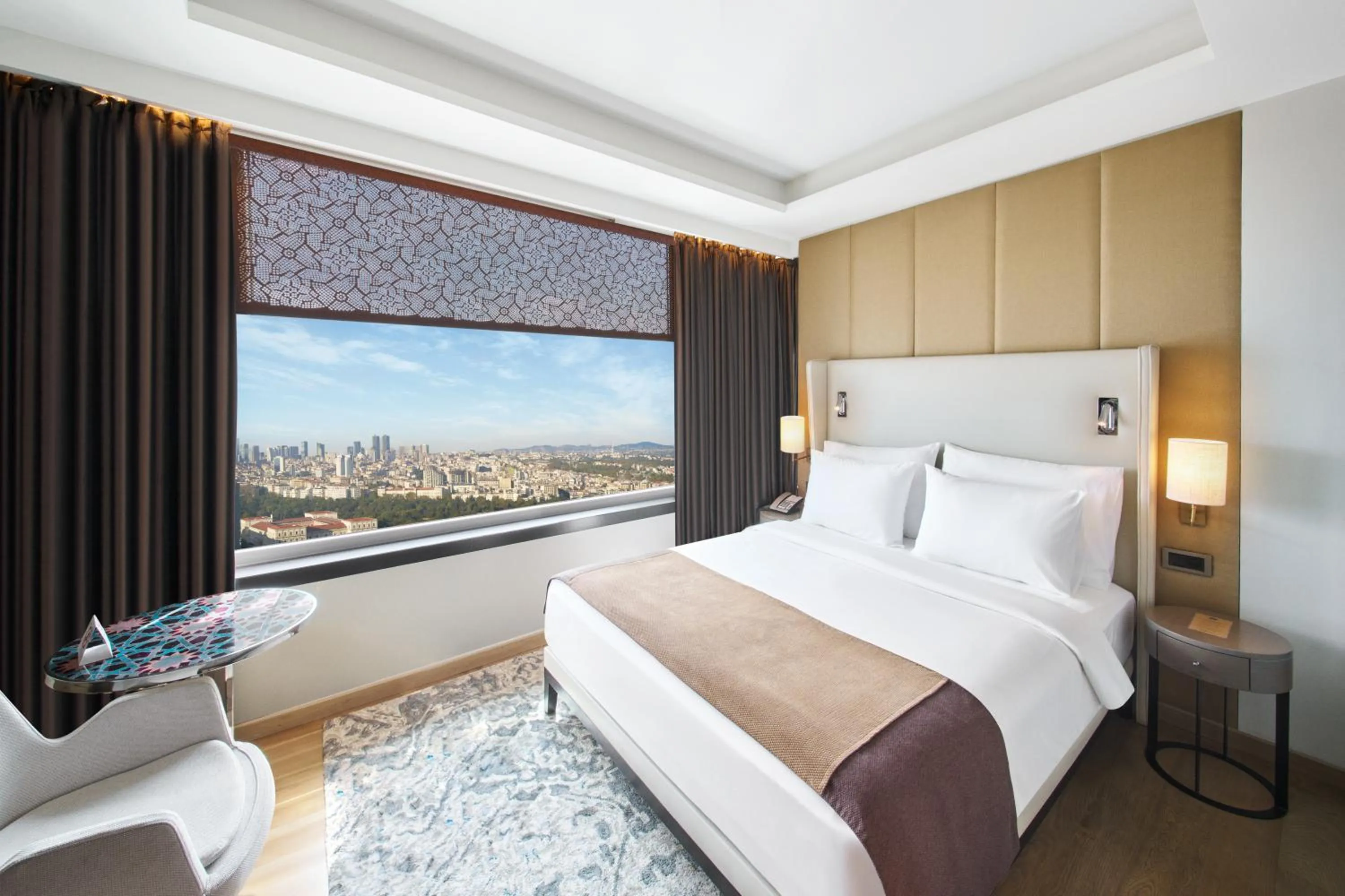 Corner Double Room with City View in The Marmara Taksim