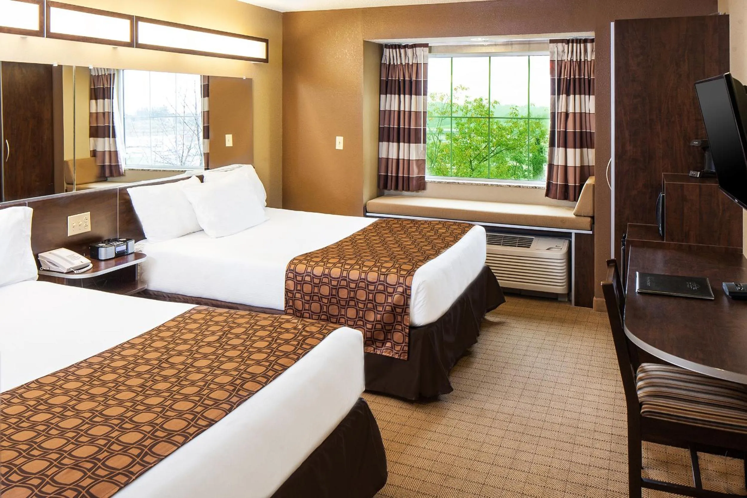 Deluxe Queen Room with Two Queen Beds - Disability Access - Non-Smoking in Microtel Inn & Suites by Wyndham St Clairsville - Wheeling