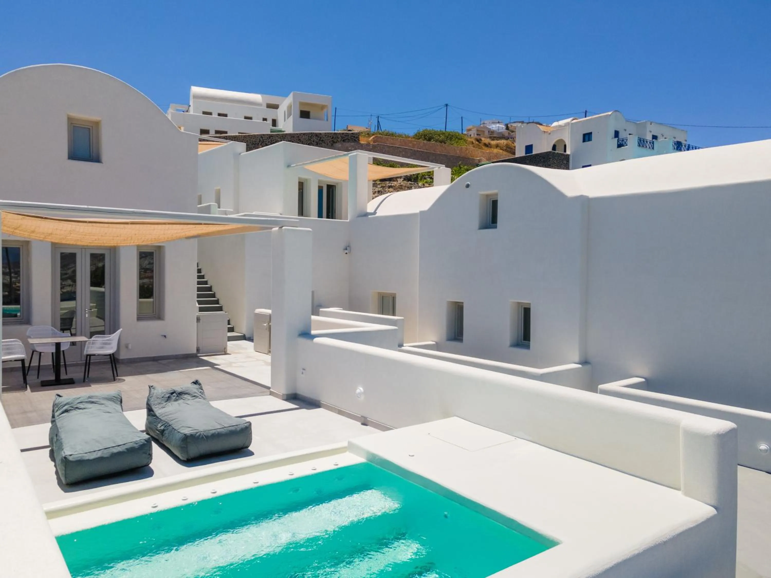 Two Bedroom Family Suite with Loft and Outdoor Hot Tub in SERAPIAS SUITES