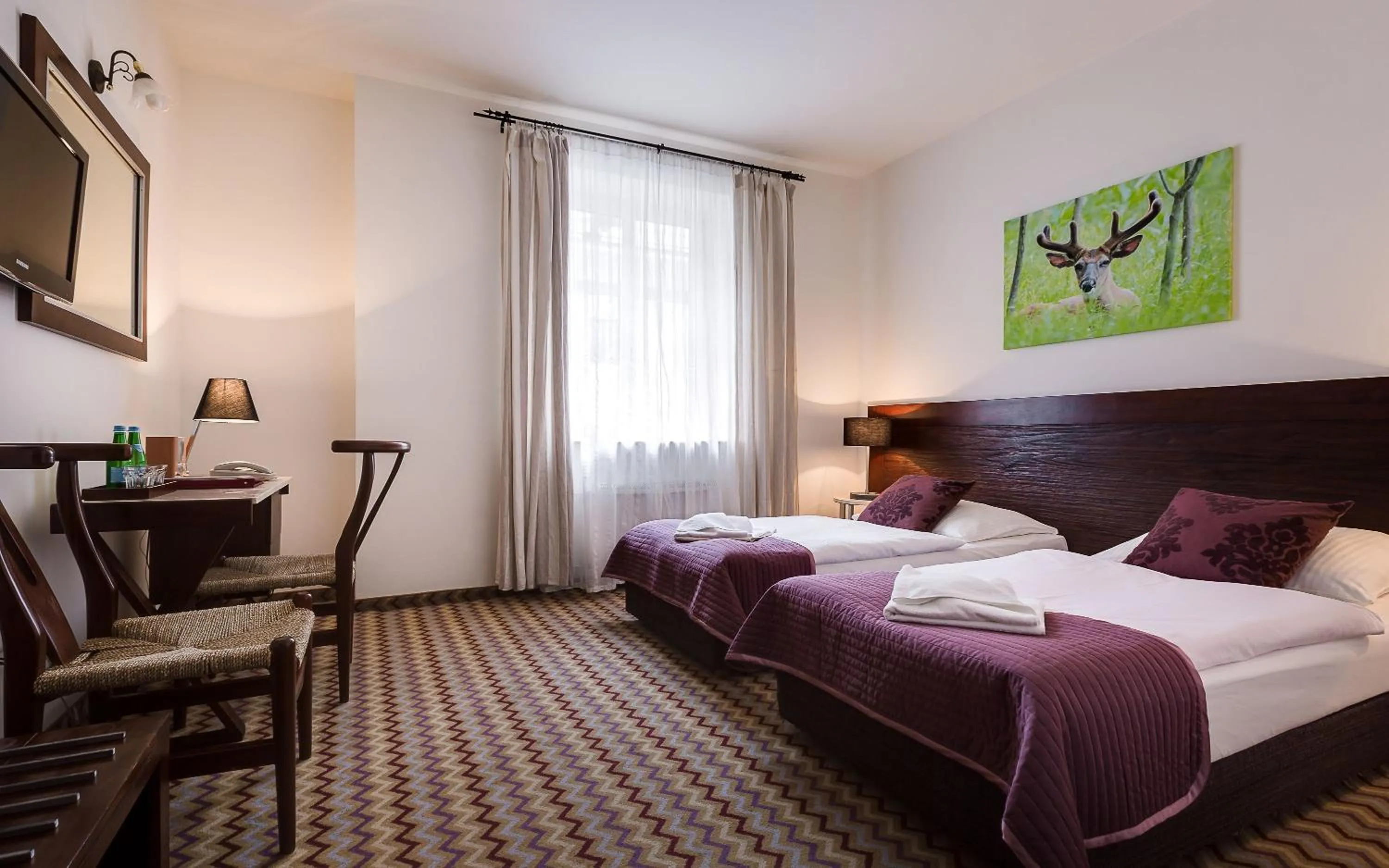 Standard Twin Room with Mountain View in Boutique Eco Hotel Sasanka