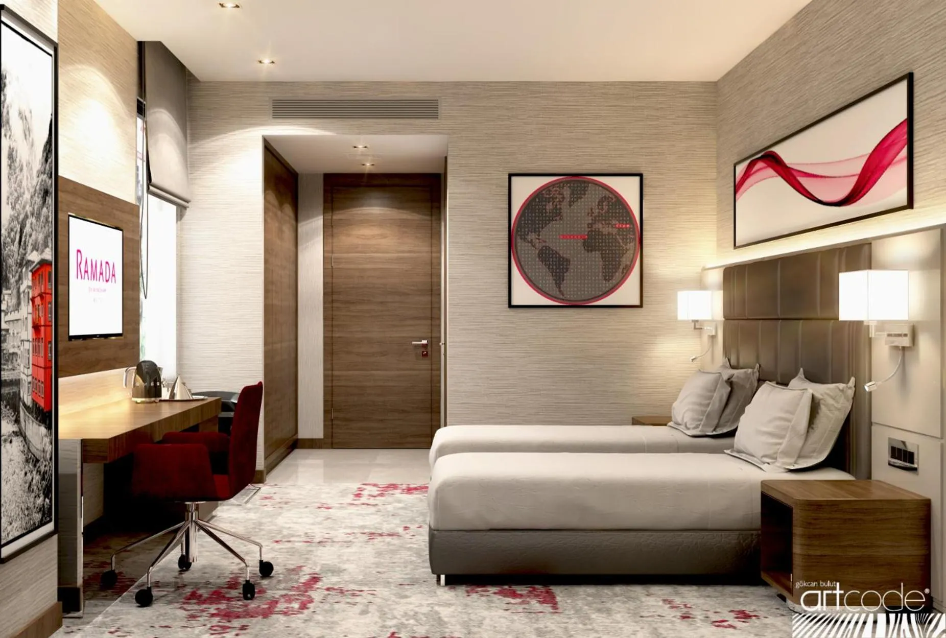 2 Single Beds, Room - single occupancy in Ramada by Wyndham Rize Findikli