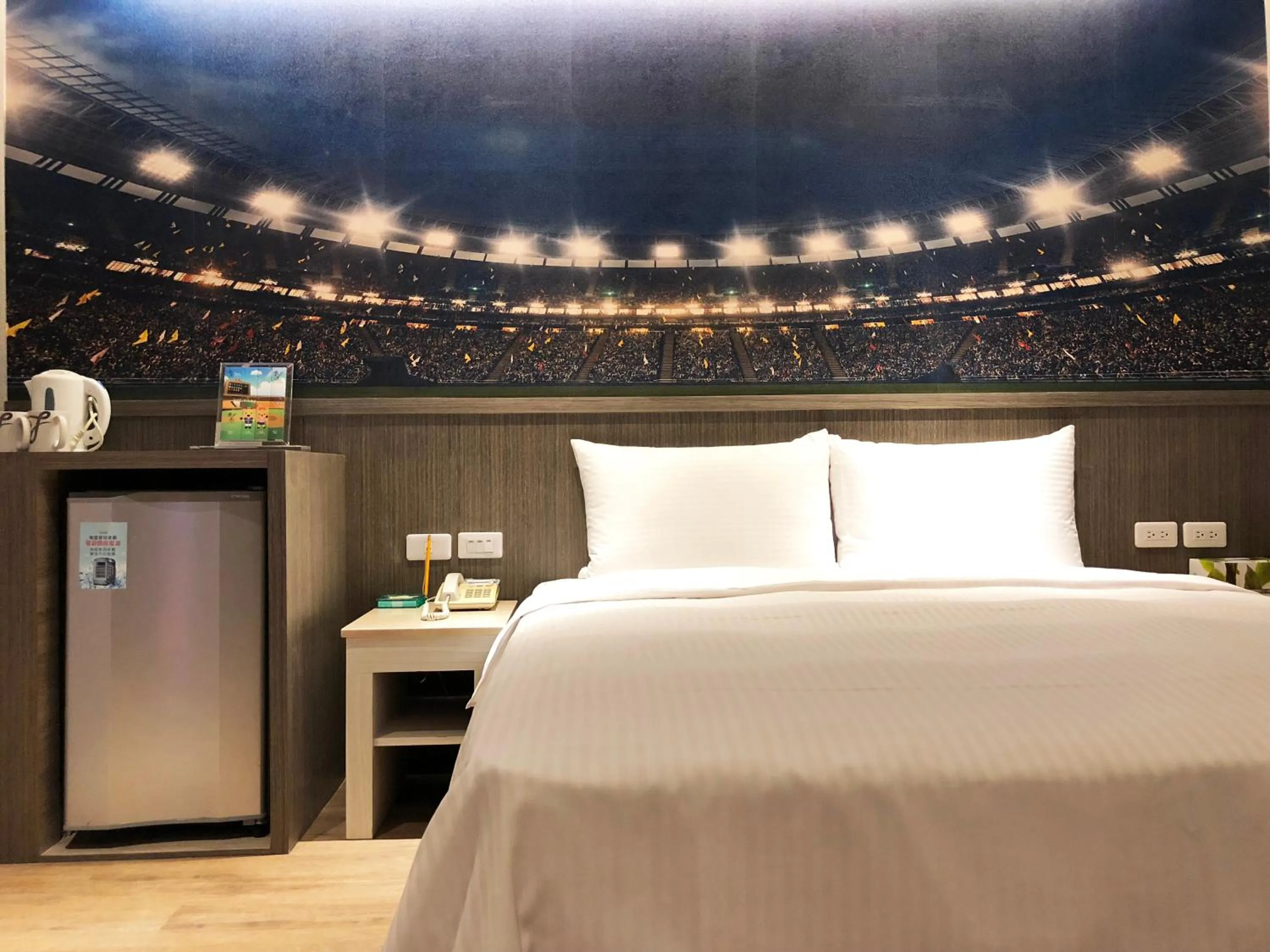 Standard Double Room with no Window in La Hotel-Baseball Theme Hall