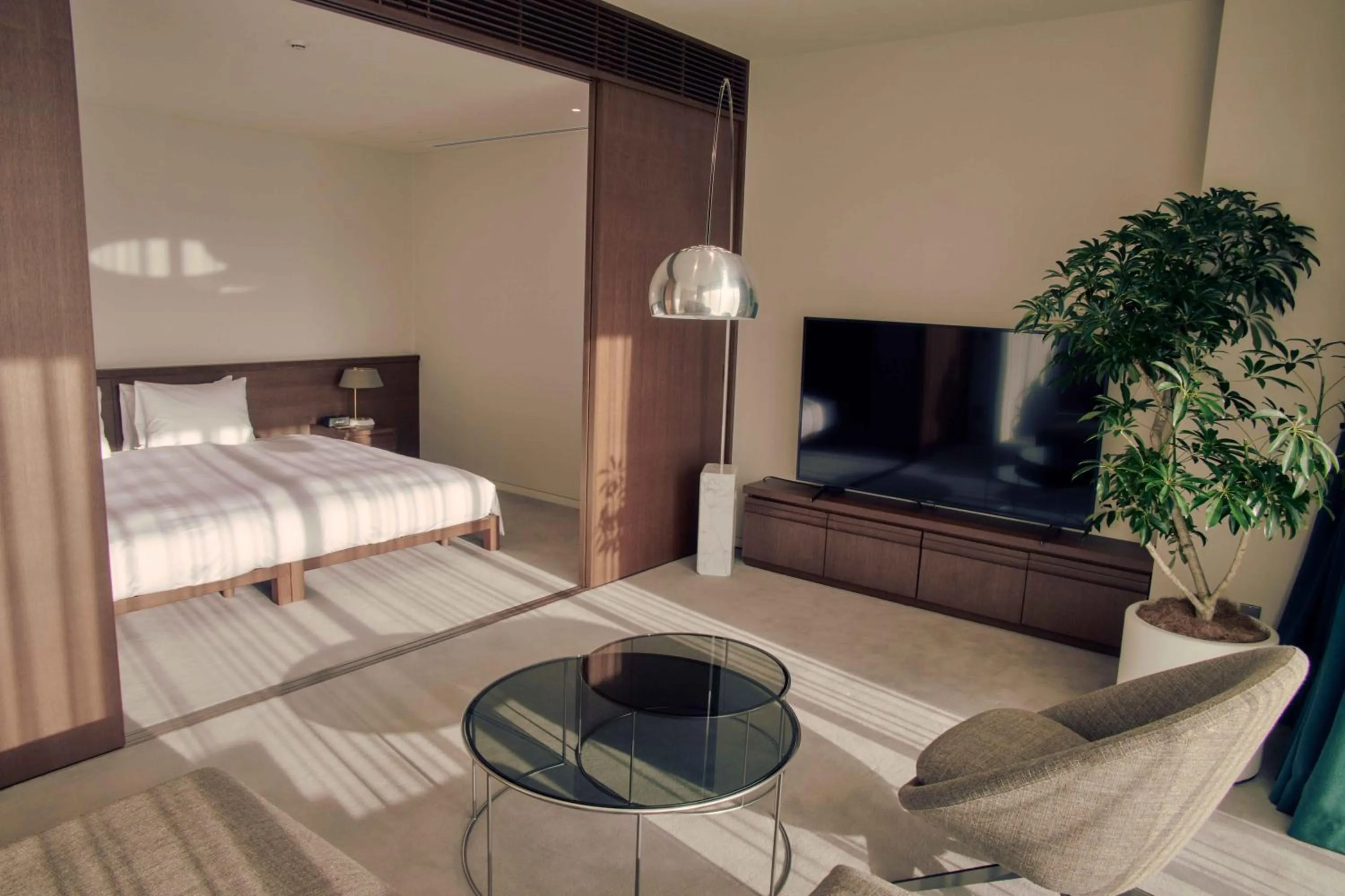 Residential Suite with Lounge Access - designed by Tadao Ando in Marufukuro