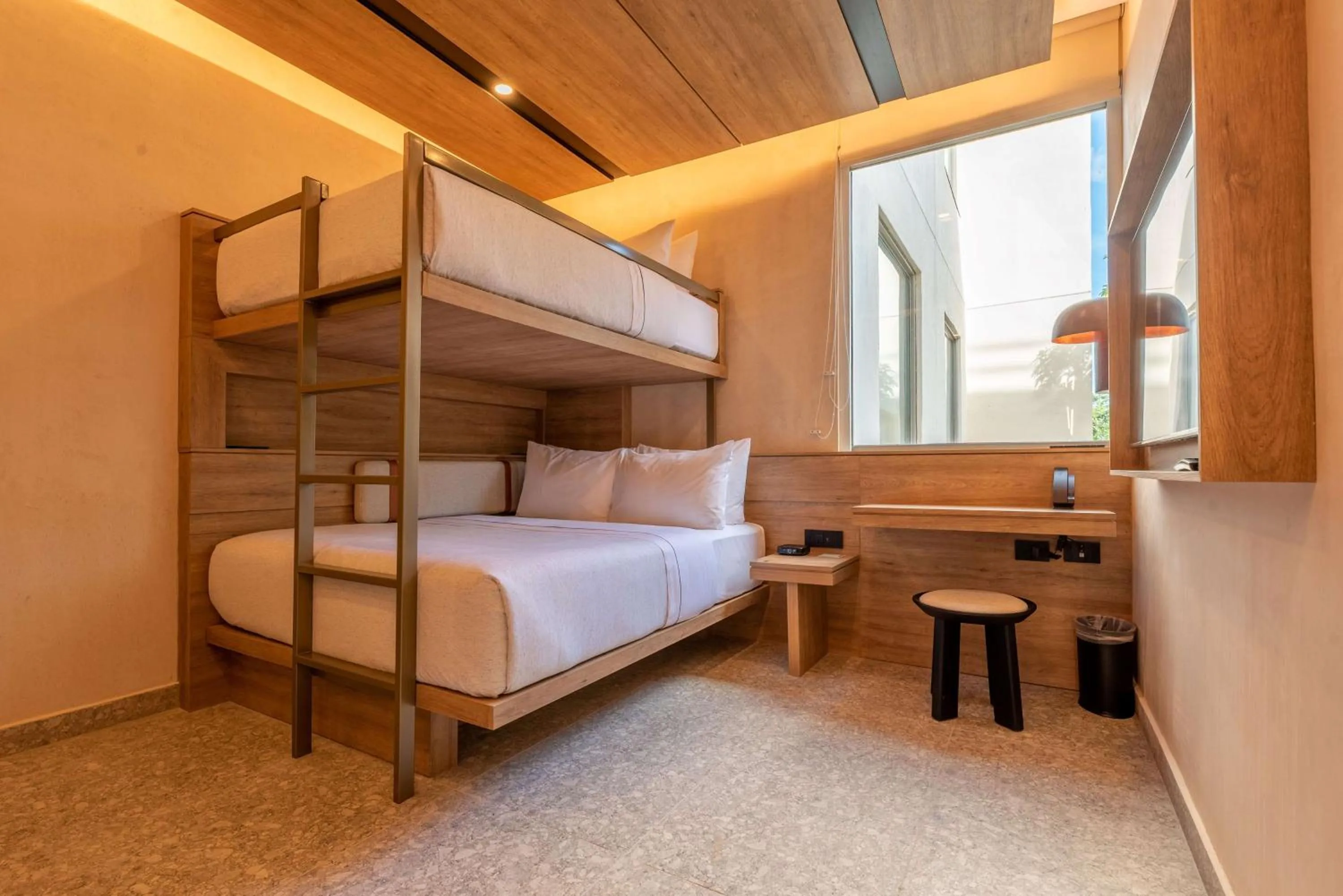 Room with Bunk Beds-One Twin Bed over One Queen Bed in Motto By Hilton Tulum