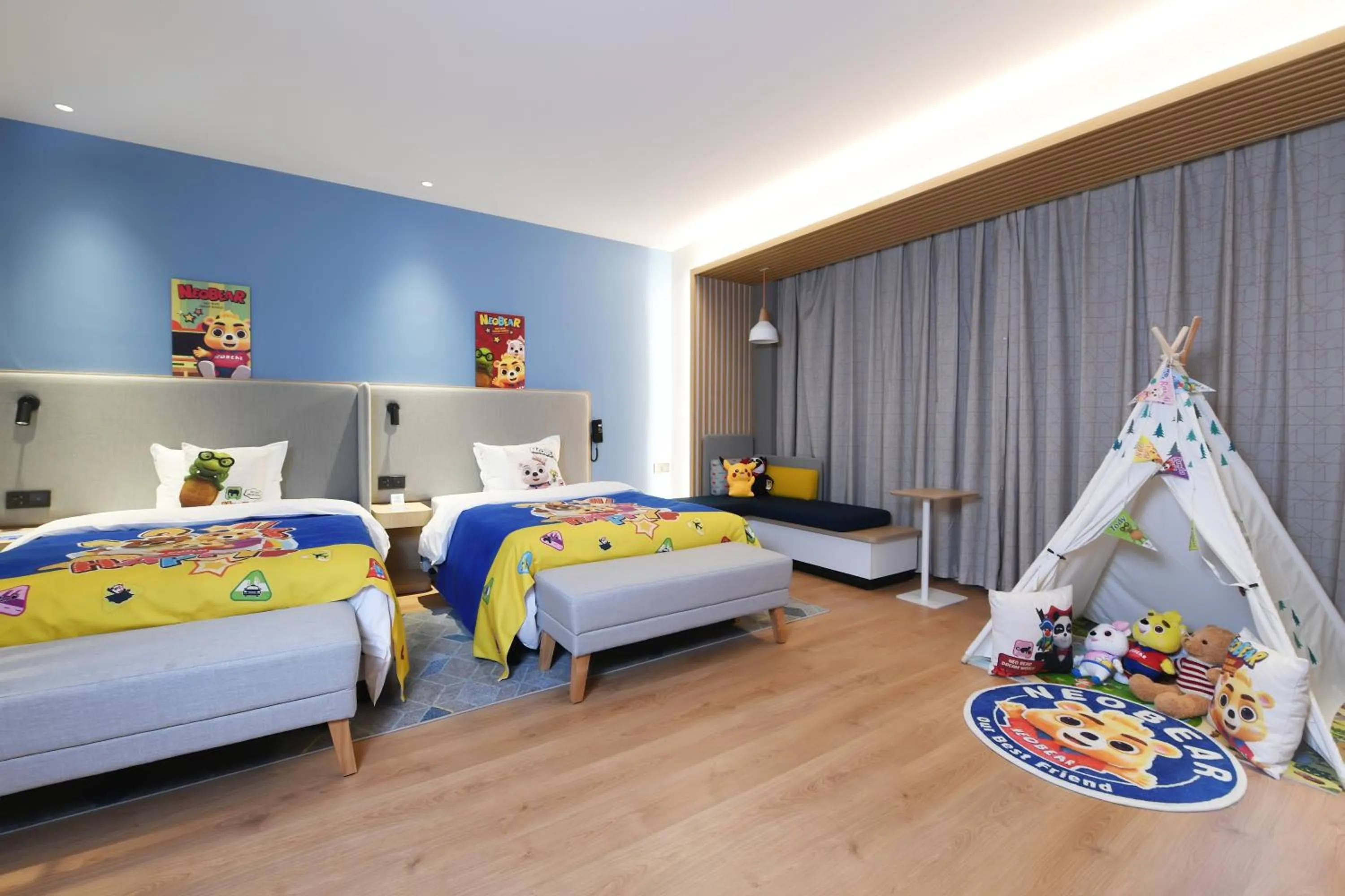 Standard Twin Room with City View - Kids Theme in Holiday Inn Express Tianjin Binhai by IHG