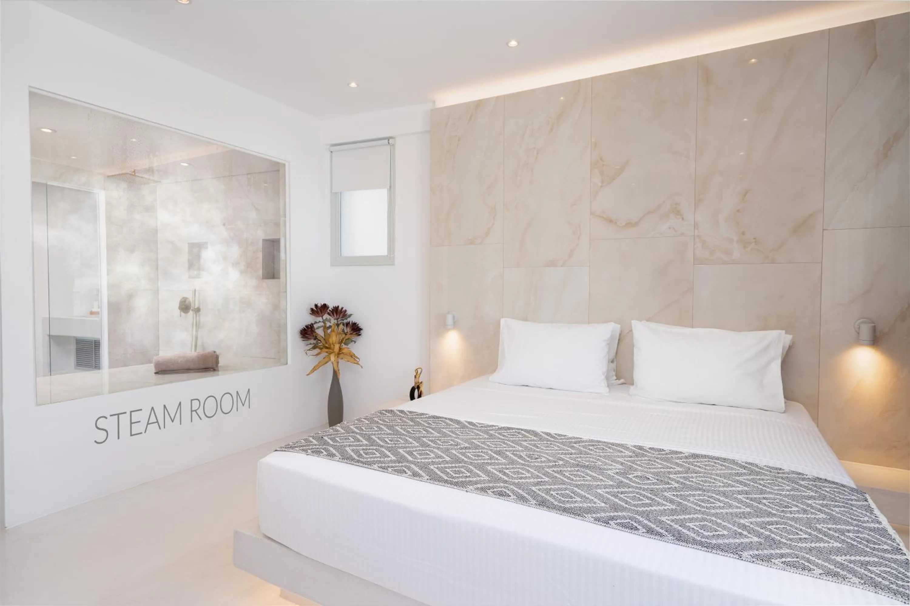 Suite with Sea View, Private Jacuzzi & Steam Room in Cycladic Suites & Spa