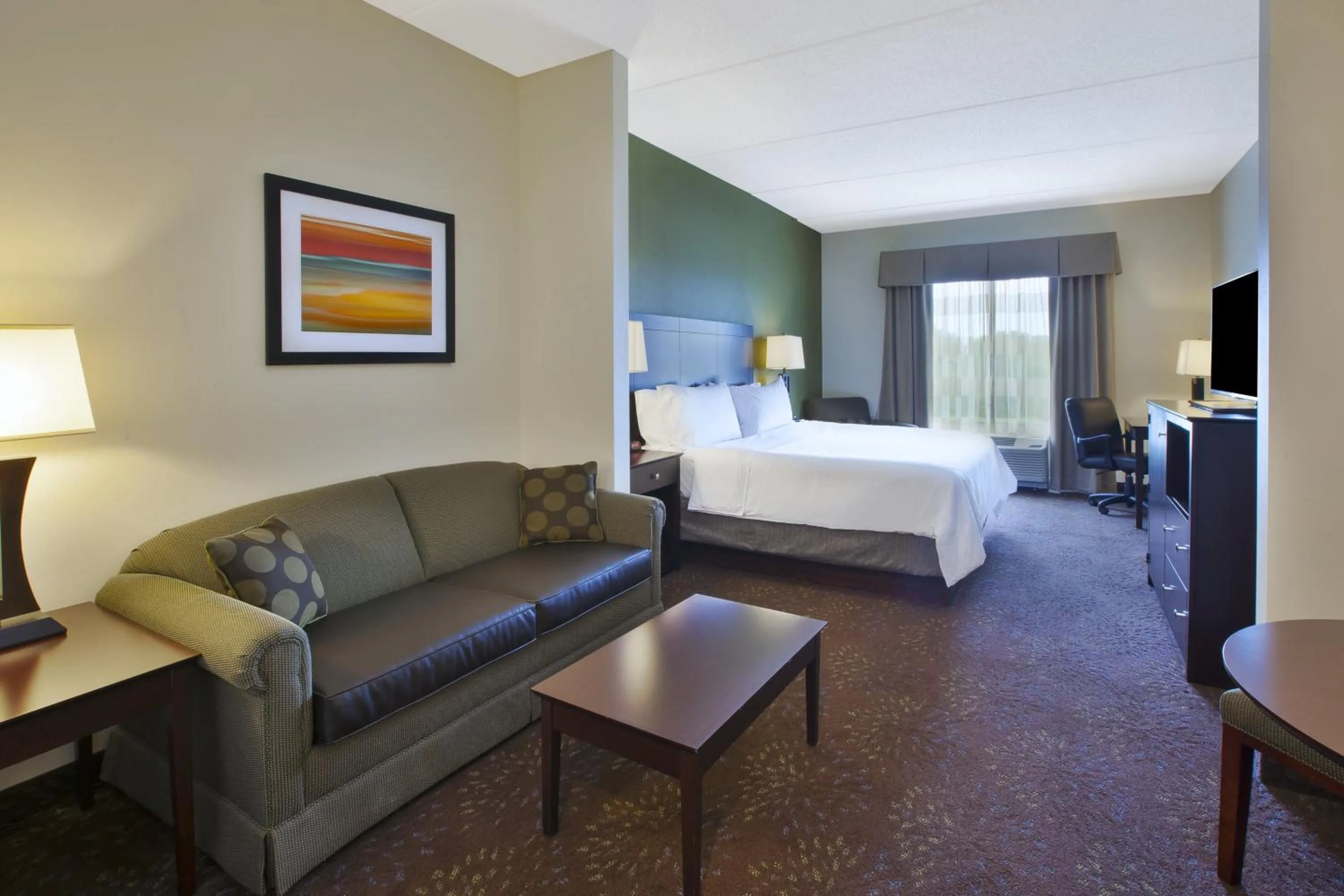 King Suite with Sofa Bed - Communication Accessible in Holiday Inn Express & Suites Geneva Finger Lakes by IHG