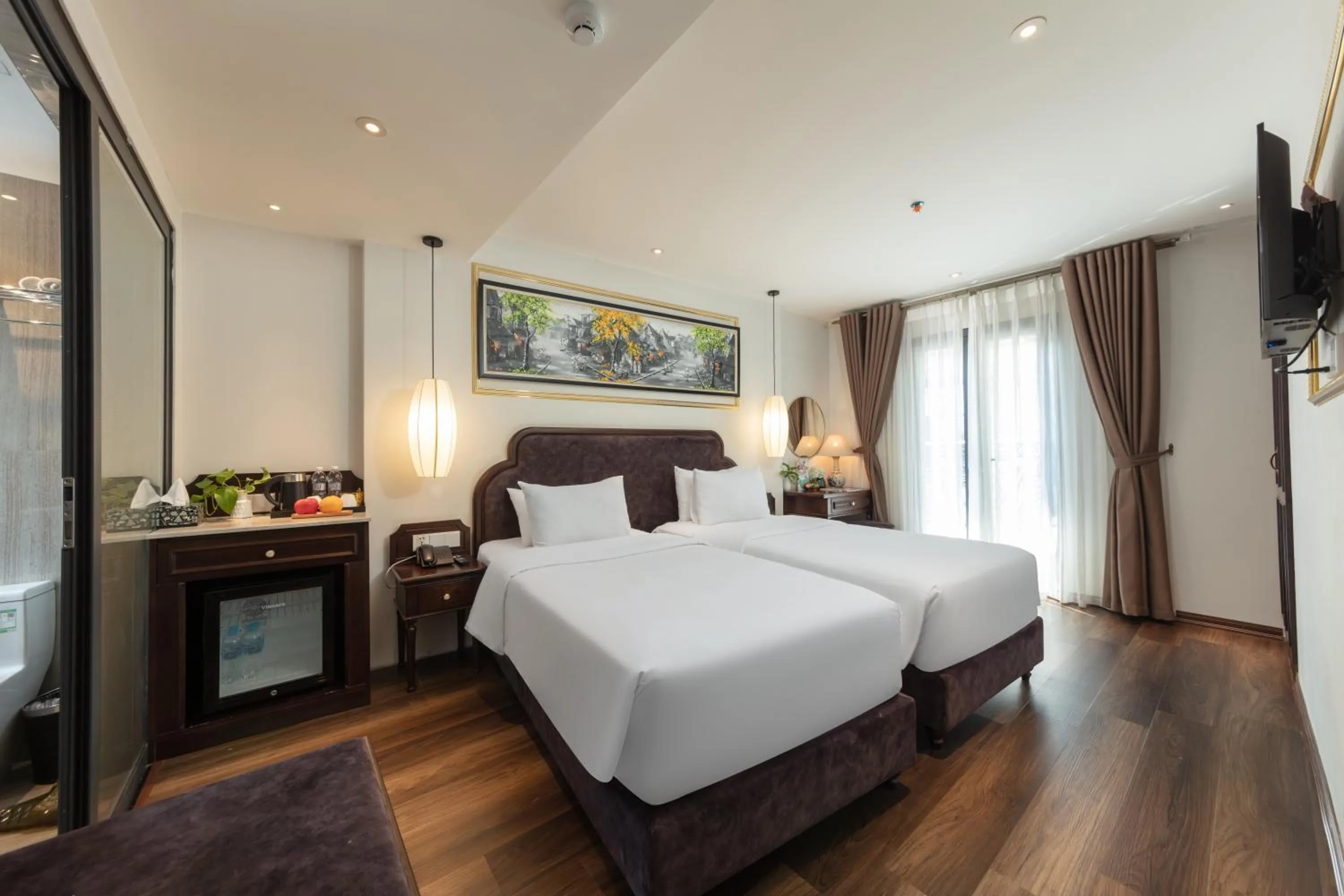Executive Twin Room with Balcony in Hanoi Calista Hotel & Spa