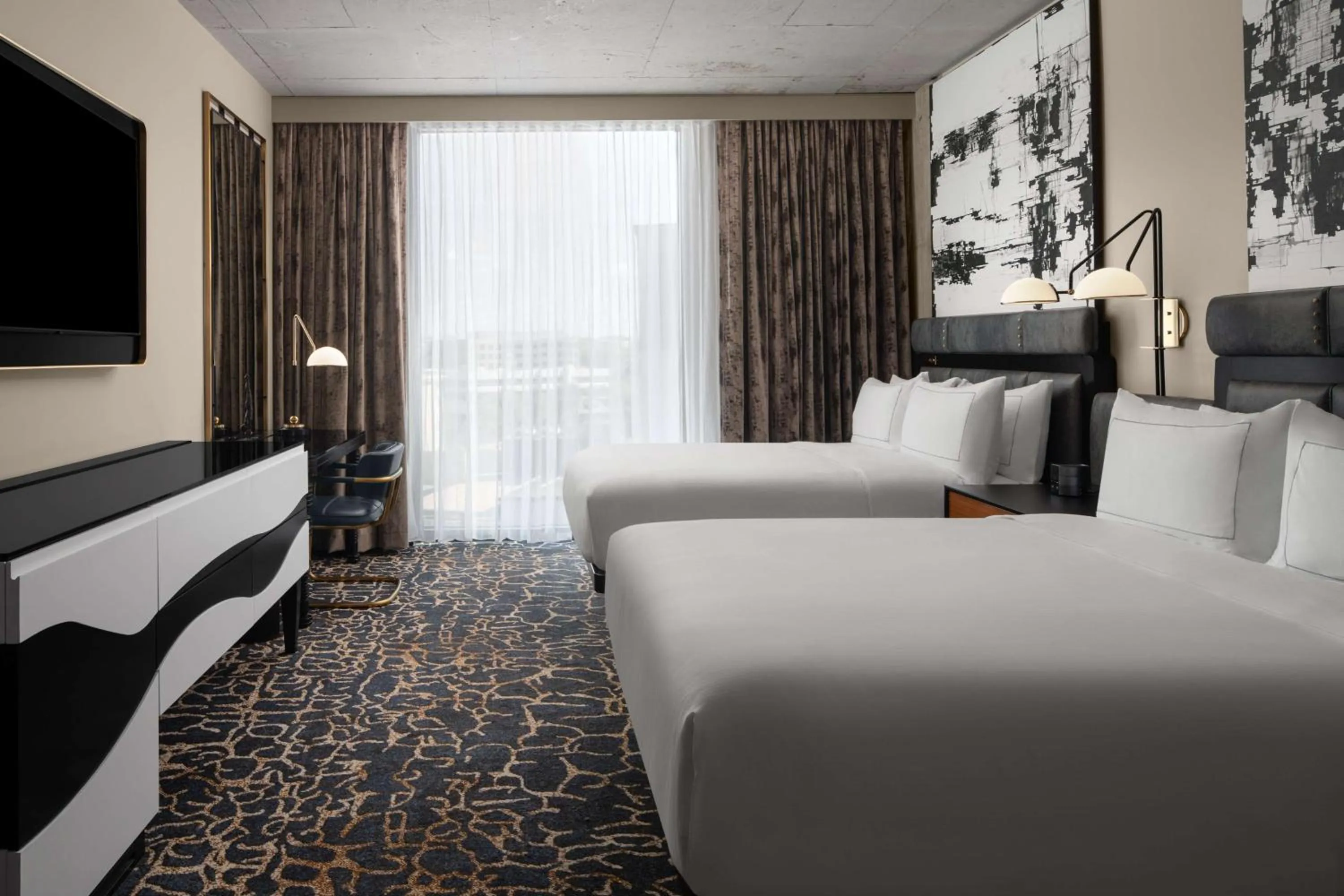 Queen Room with Two Queen Beds - Hearing Access in Hotel Fraye Nashville, Curio Collection By Hilton