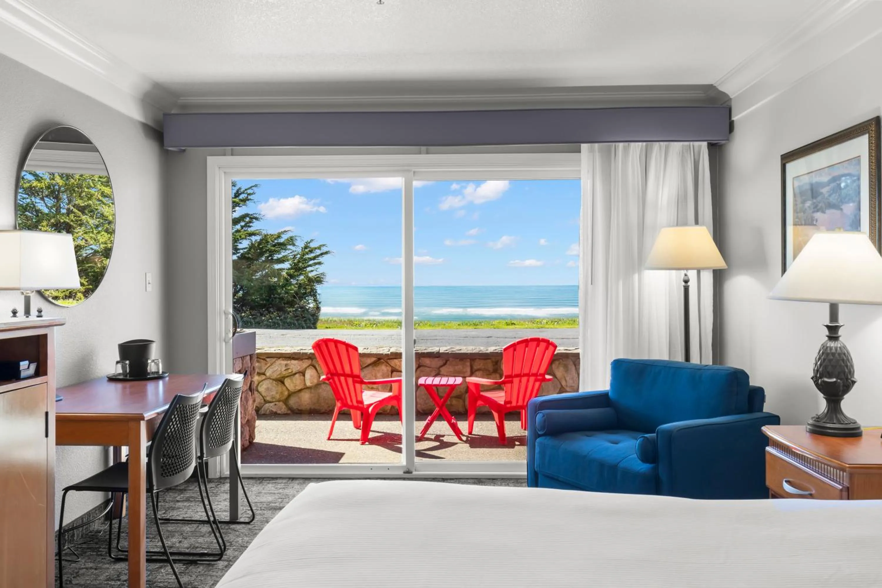 King Bed with Ocean View - (No Pets) in Beachcomber Motel