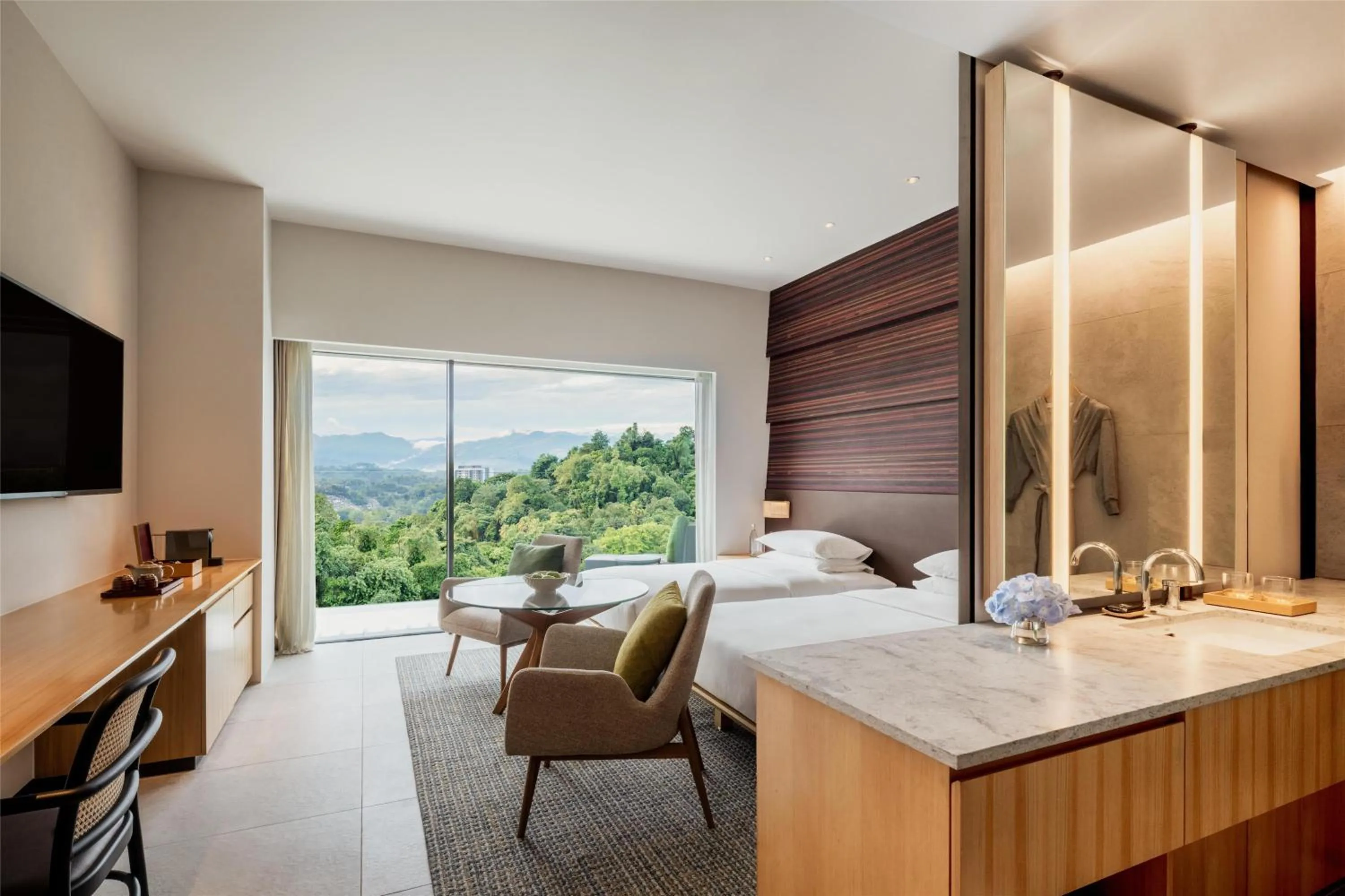 Twin Room with Hill View in Hyatt Centric Kota Kinabalu