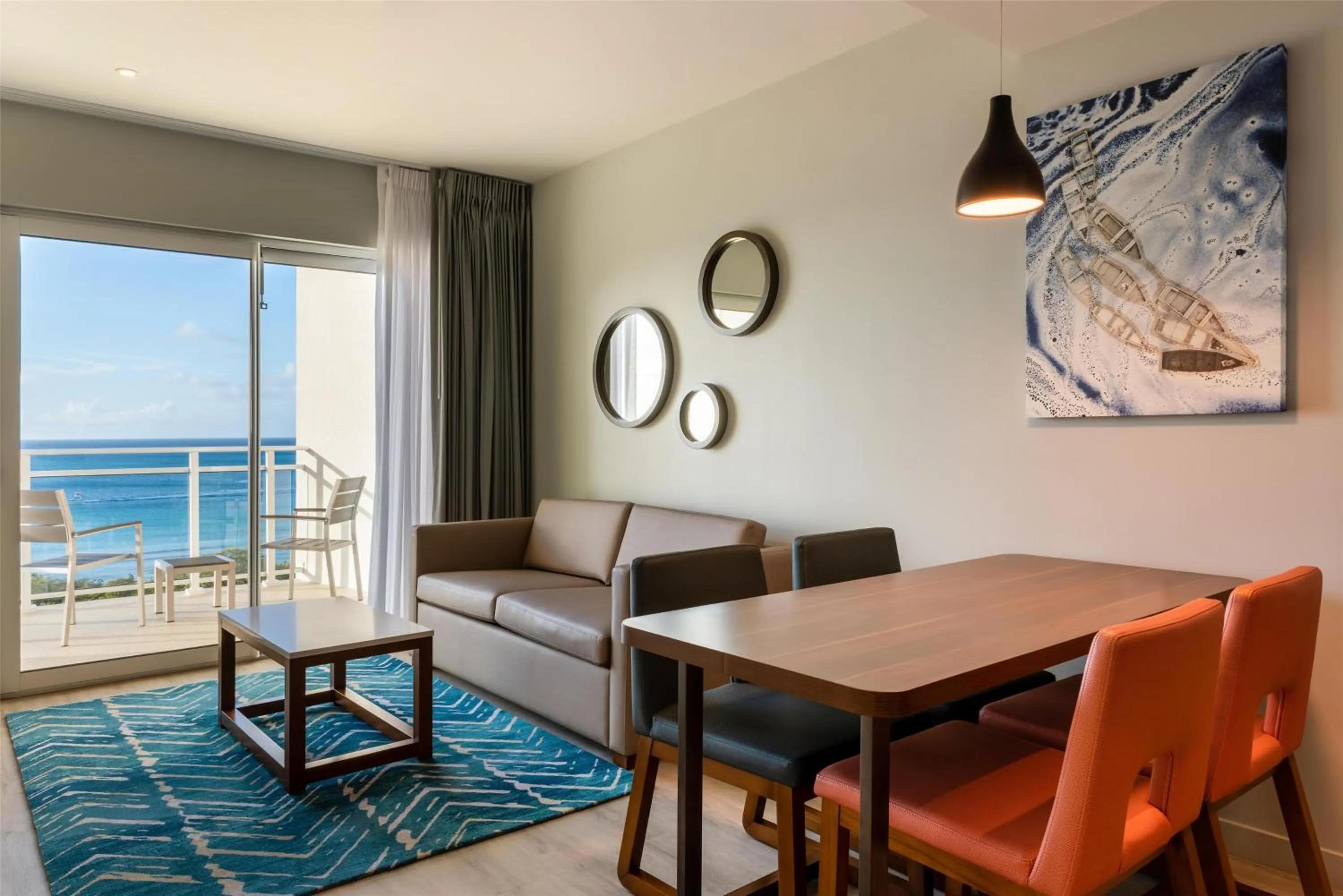 One Bedroom Suite with Two Queen Beds and Oceanview in Embassy Suites By Hilton Aruba Beach Resort