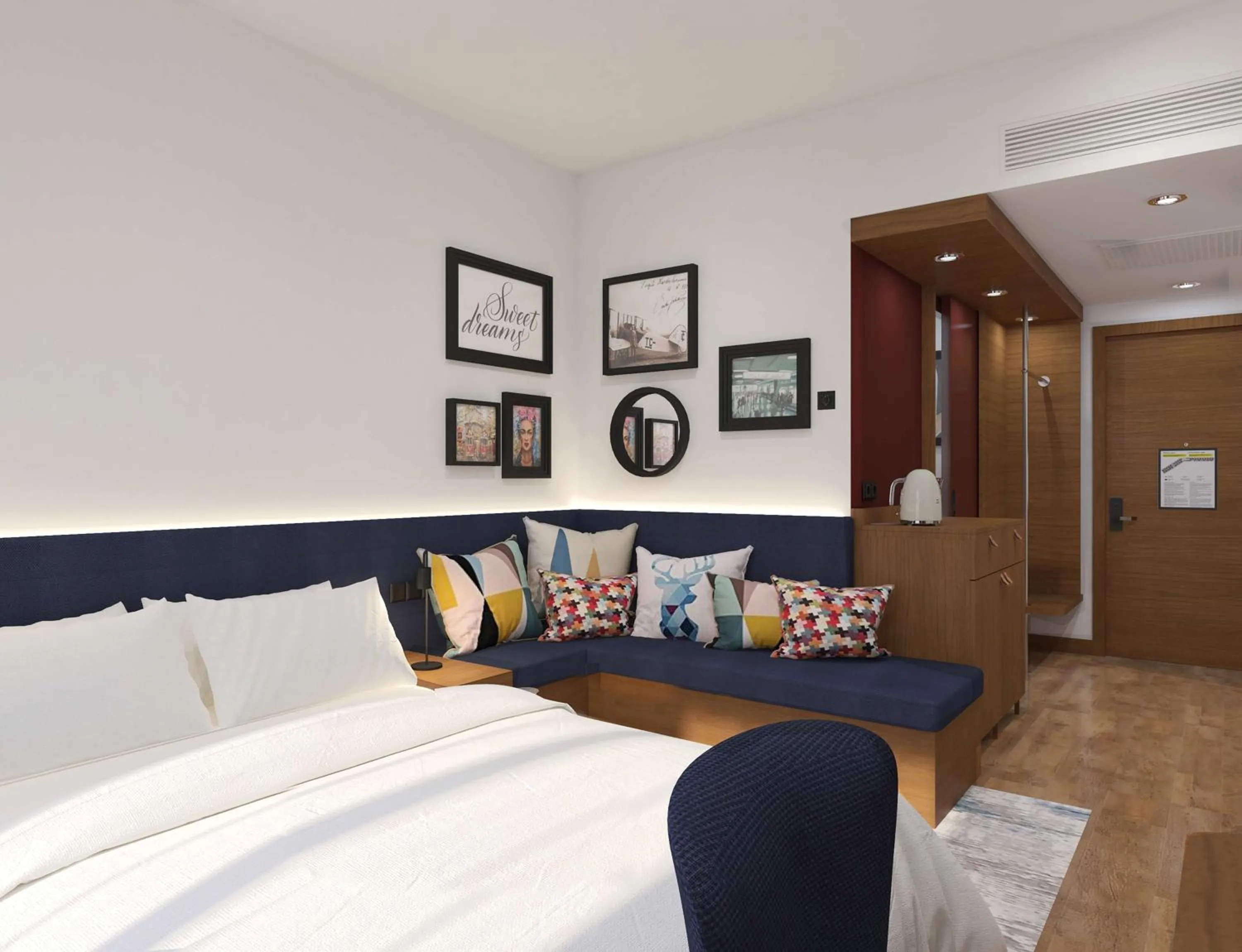 Queen Room with Sofa Bed in Hampton By Hilton Istanbul Airport, Arnavutkoy