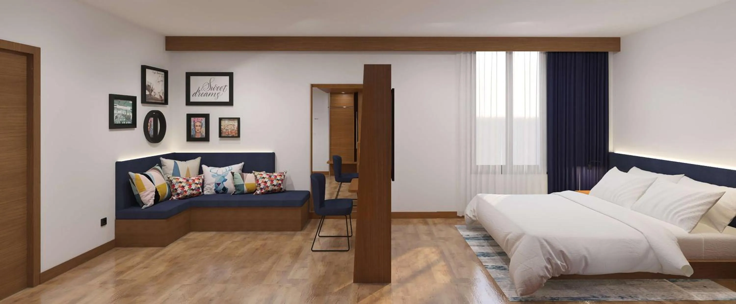 King Room with Sofa Bed in Hampton By Hilton Istanbul Airport, Arnavutkoy