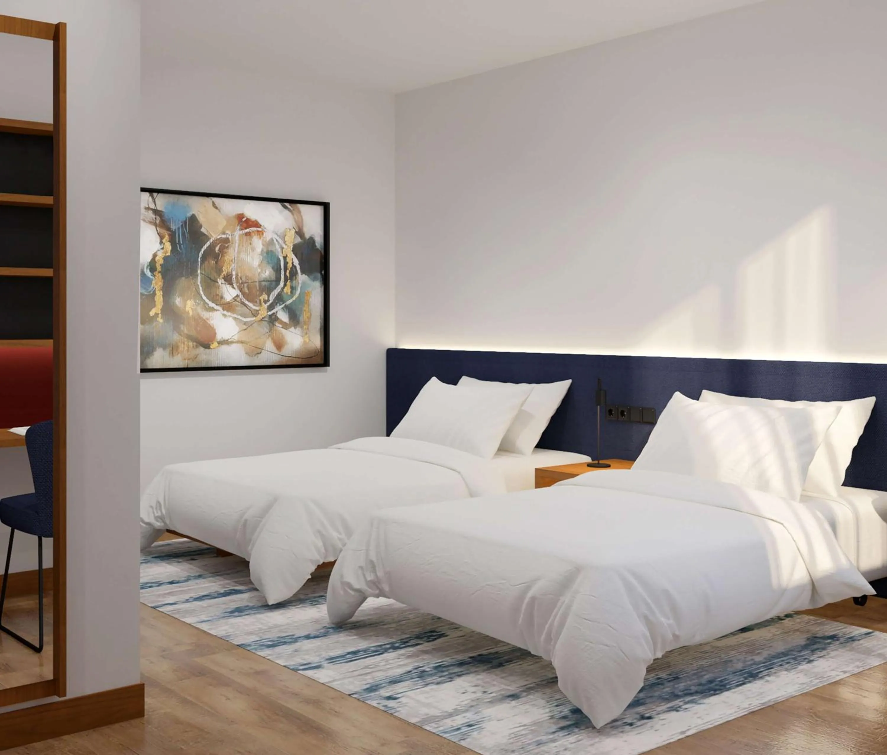 Twin Room with Sofa Bed in Hampton By Hilton Istanbul Airport, Arnavutkoy