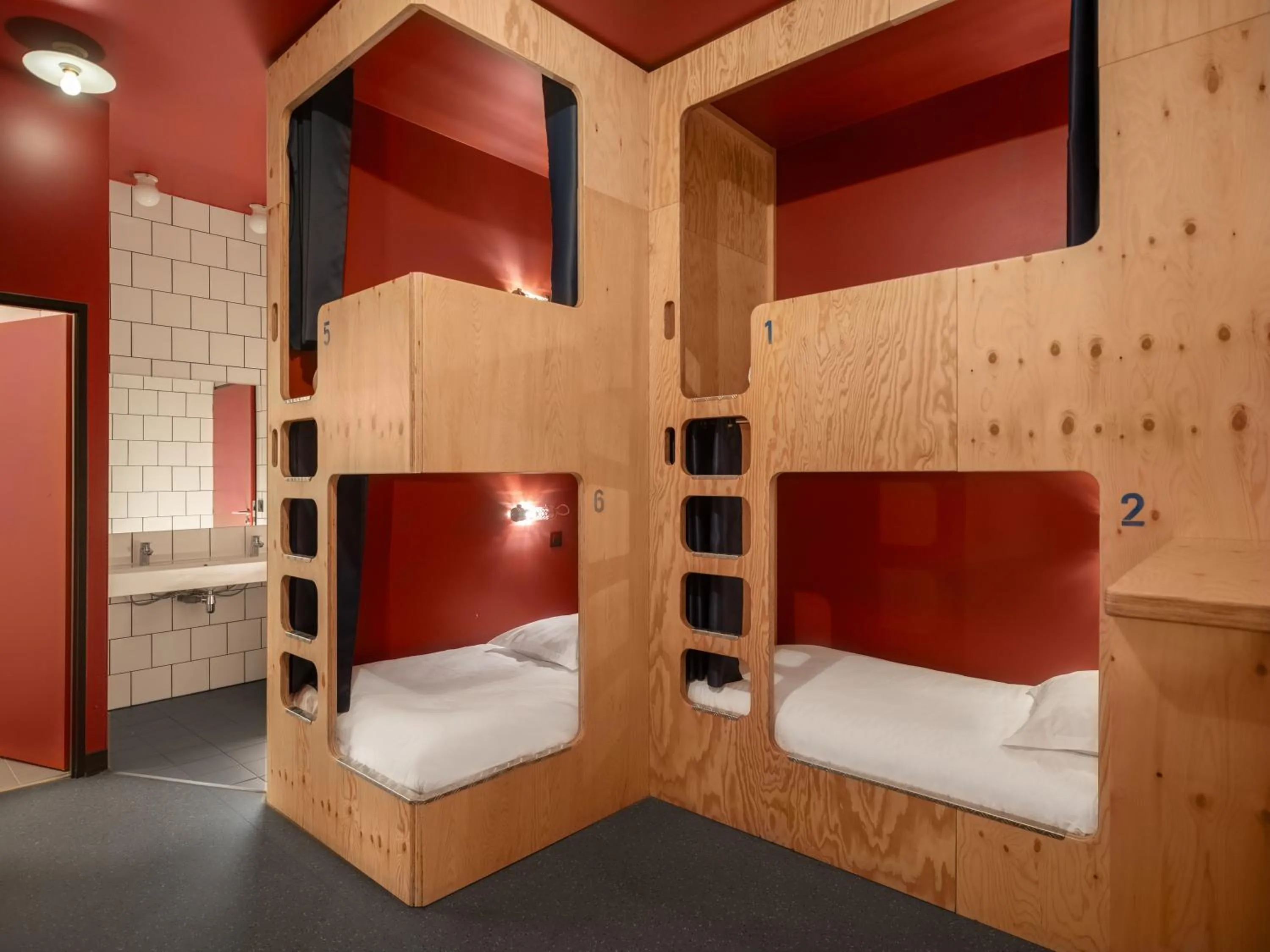 Single Bed in Male Dormitory Room in Eklo Hotels Paris Roissy CDG Airport