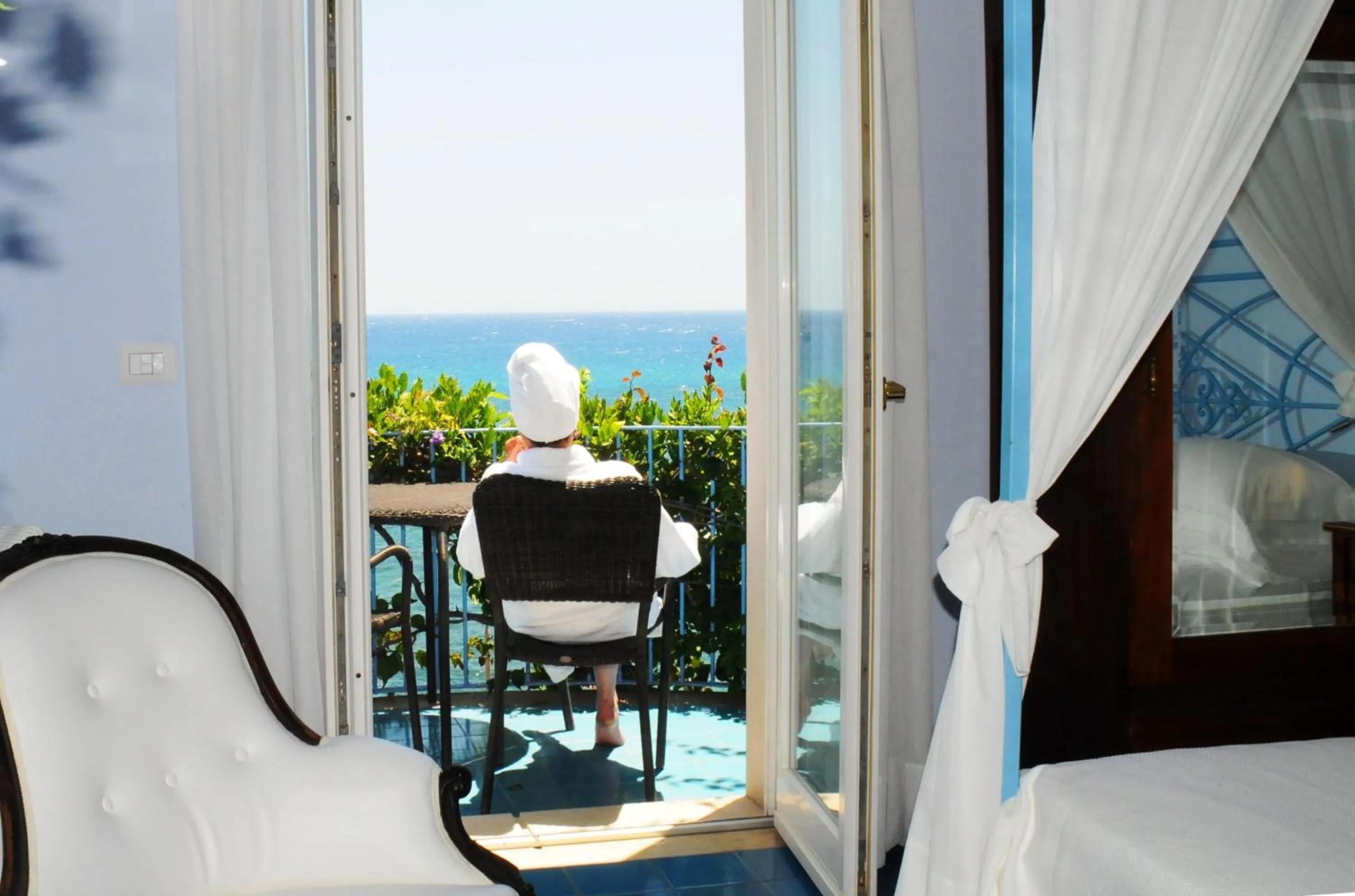 Deluxe Double Room with Balcony and Sea View in Hotel Palladio